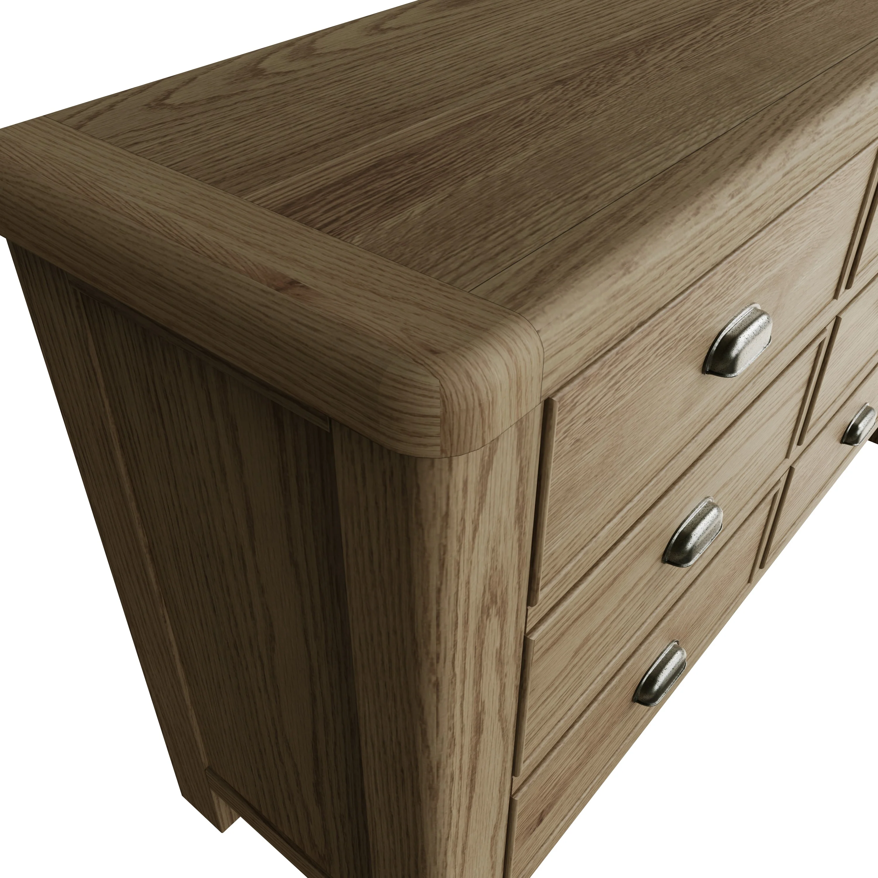 Hove Smoked Oak 6 Drawer Chest - Image 6