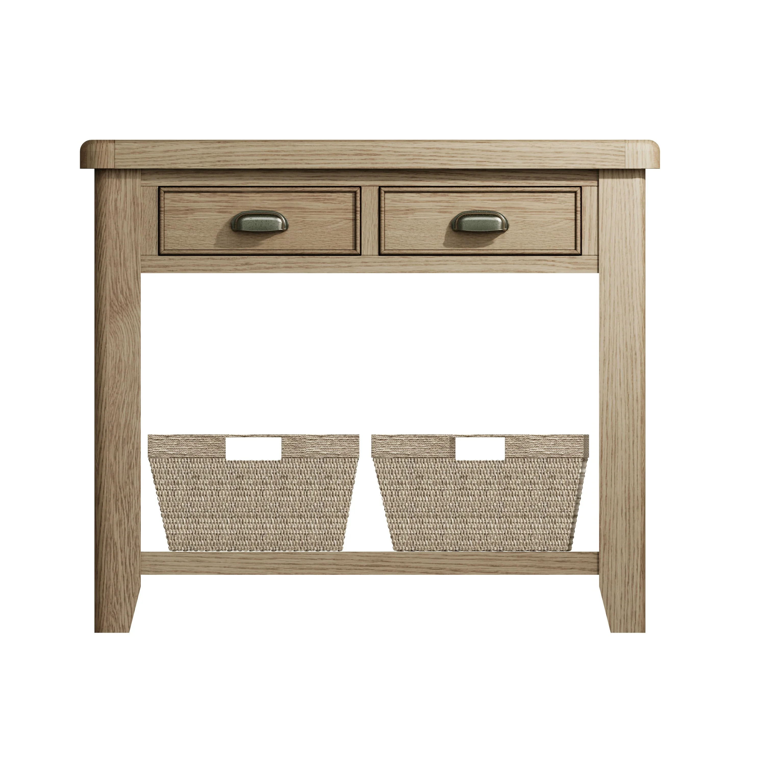 Hove Smoked Oak Console Table - Image 4