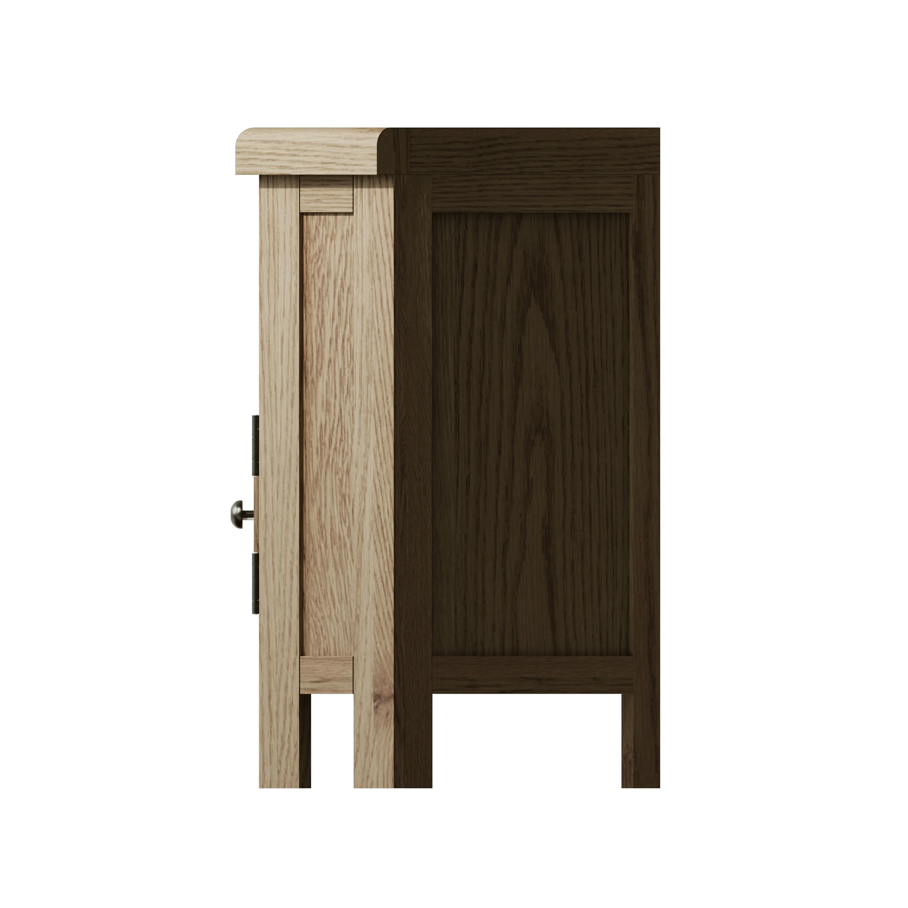 Hove Smoked Oak Corner TV Unit - Image 5