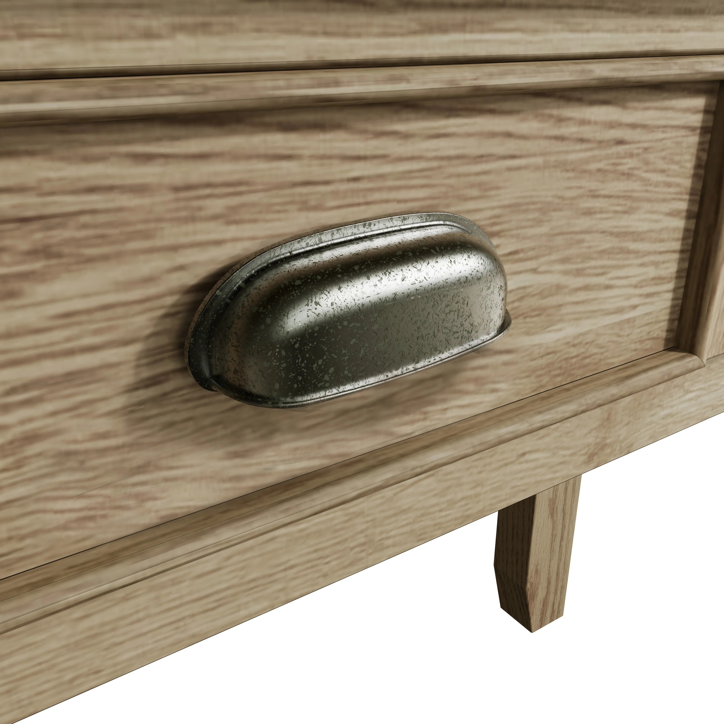 Hove Smoked Oak Dressing Table with Mirror - Image 12