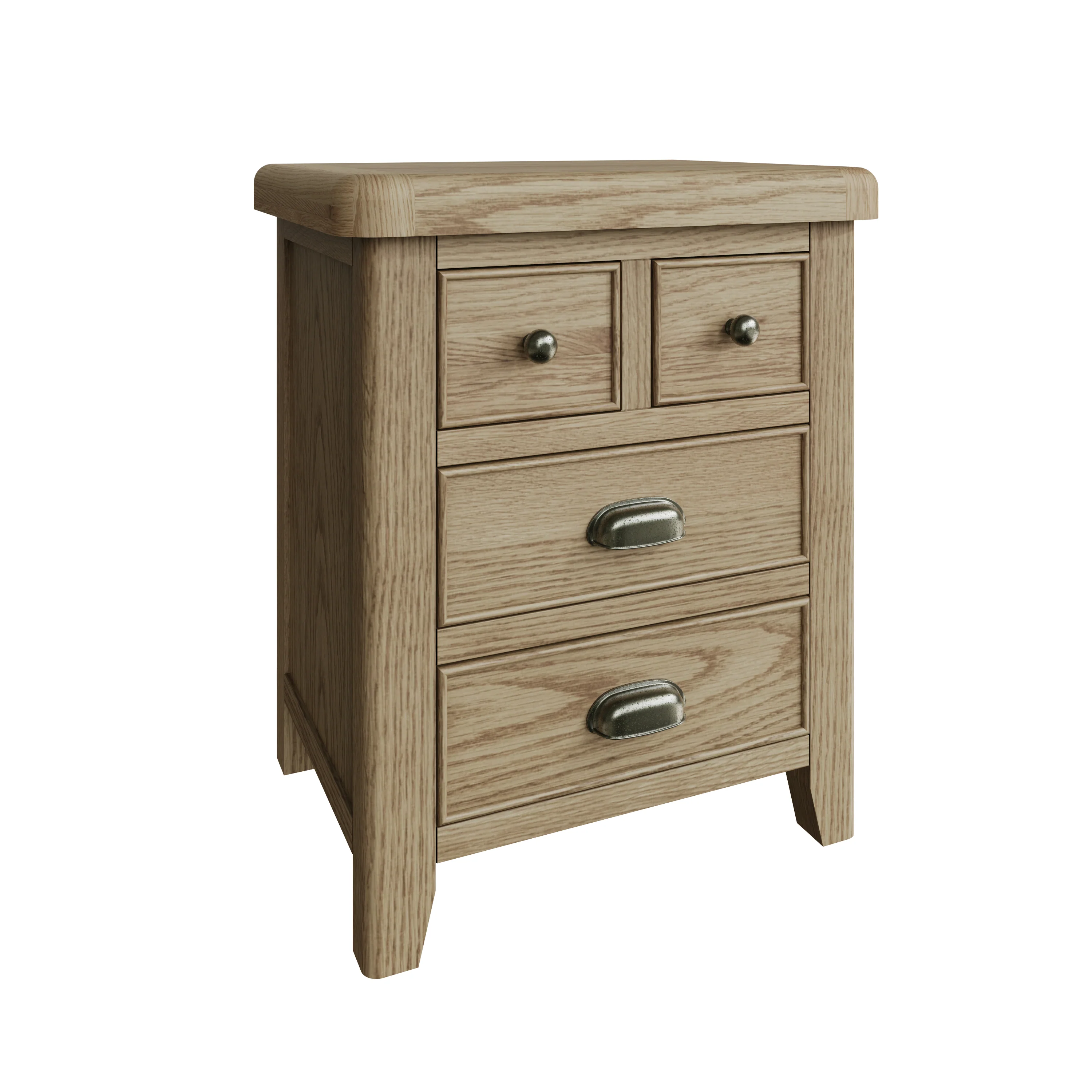 Hove Smoked Oak Extra Large Bedside Cabinet - Image 3