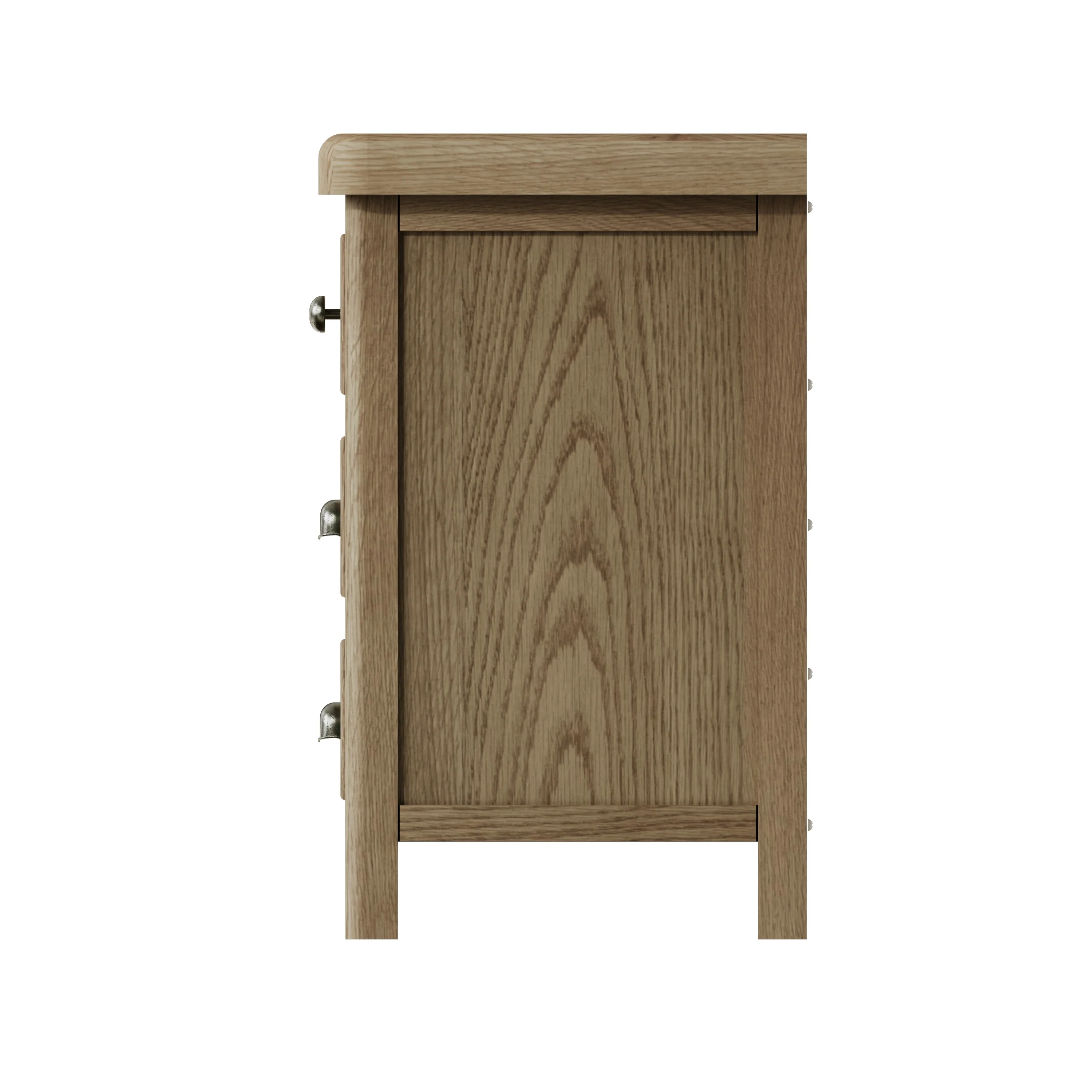 Hove Smoked Oak Extra Large Bedside Cabinet - Image 5