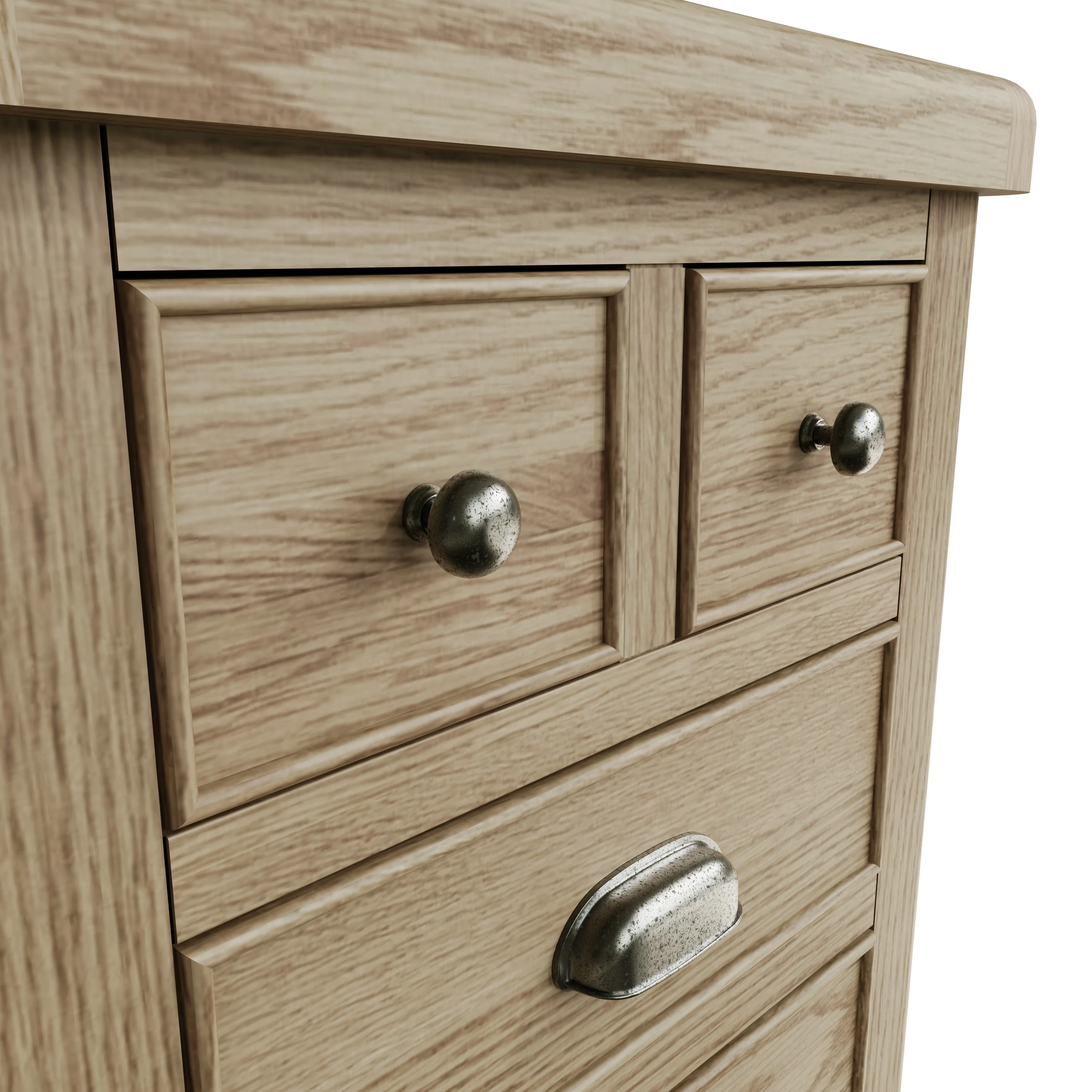 Hove Smoked Oak Extra Large Bedside Cabinet - Image 6