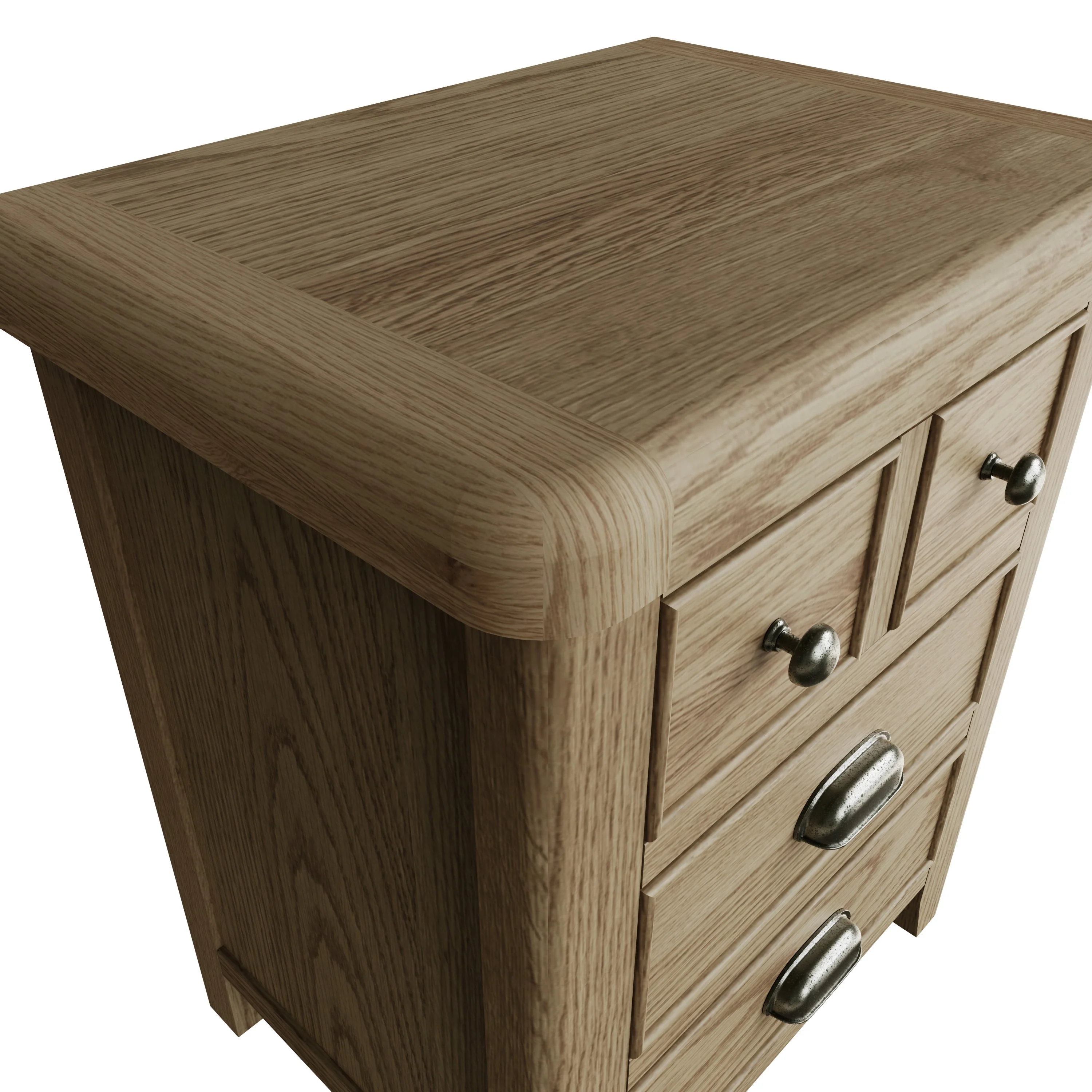 Hove Smoked Oak Extra Large Bedside Cabinet - Image 7