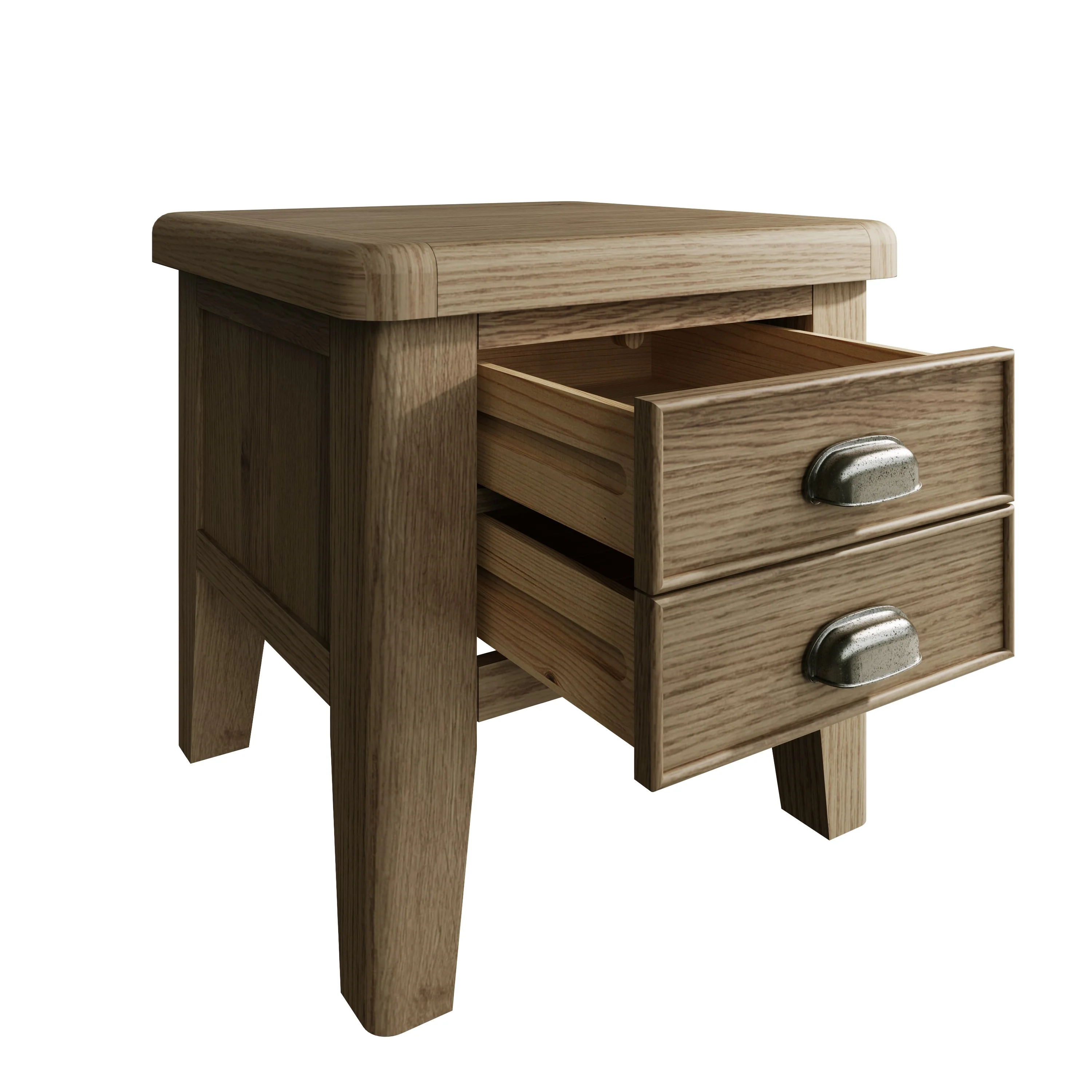 Hove Smoked Oak Lamp Table - Image 5