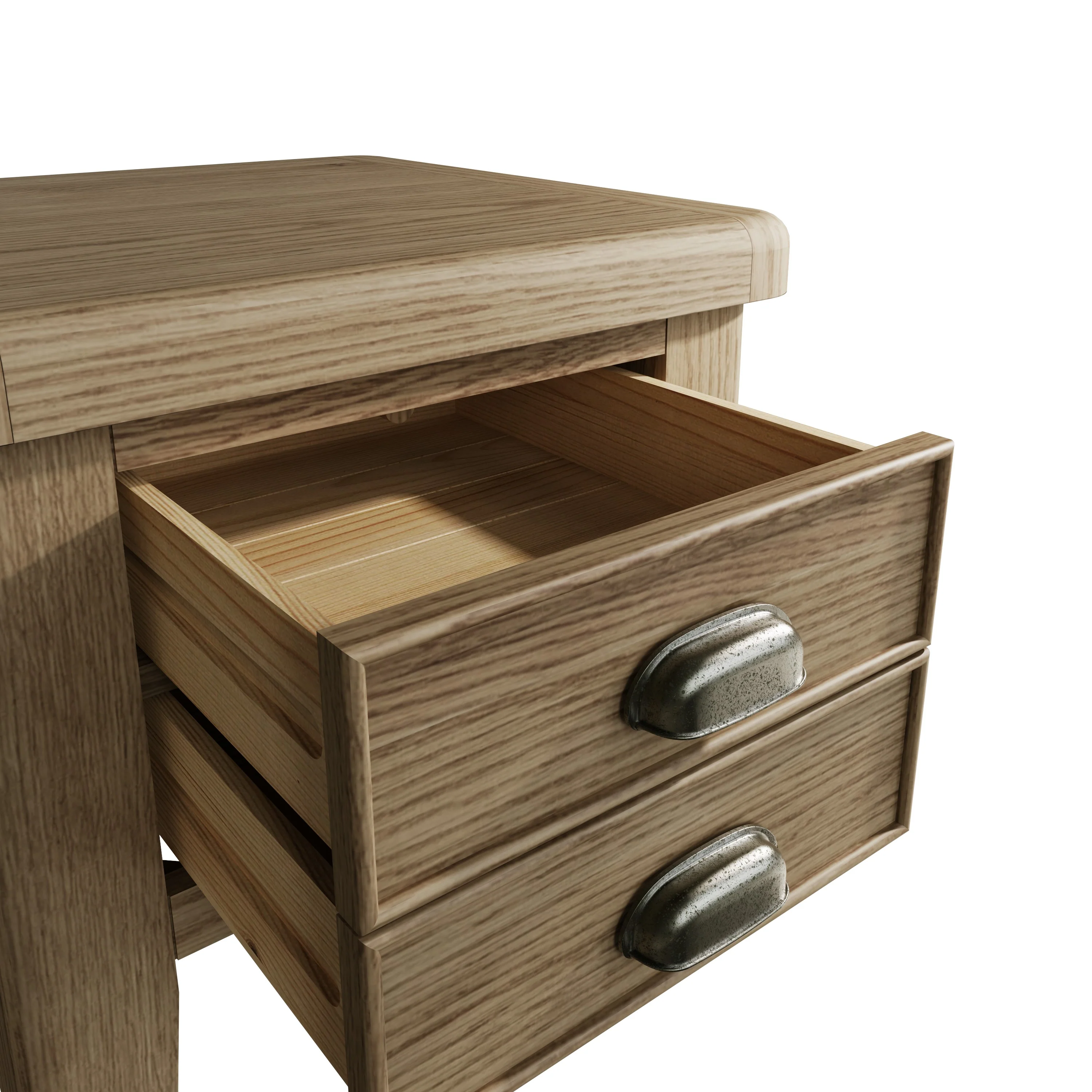 Hove Smoked Oak Lamp Table - Image 9