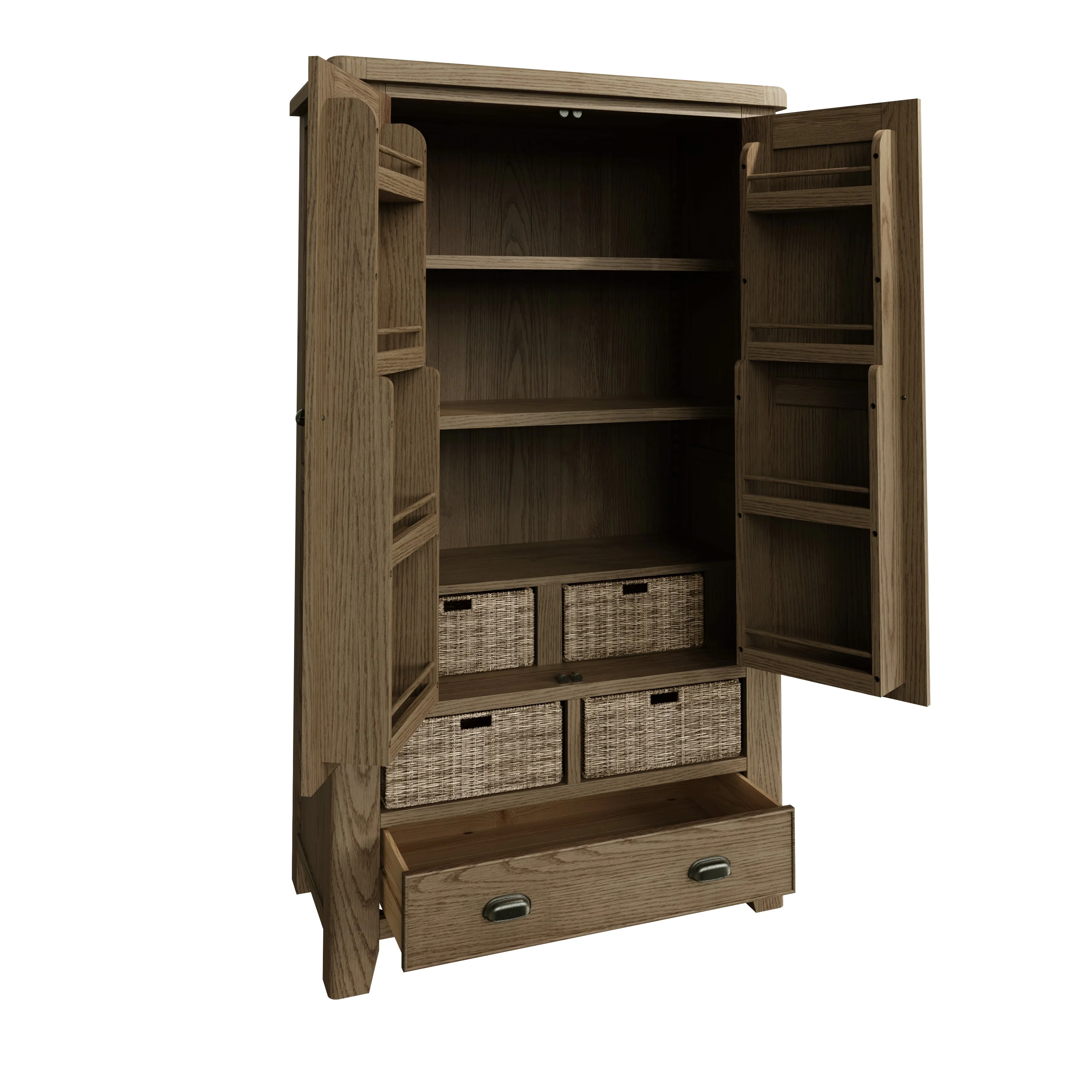 Hove Smoked Oak Larder Unit - Image 7