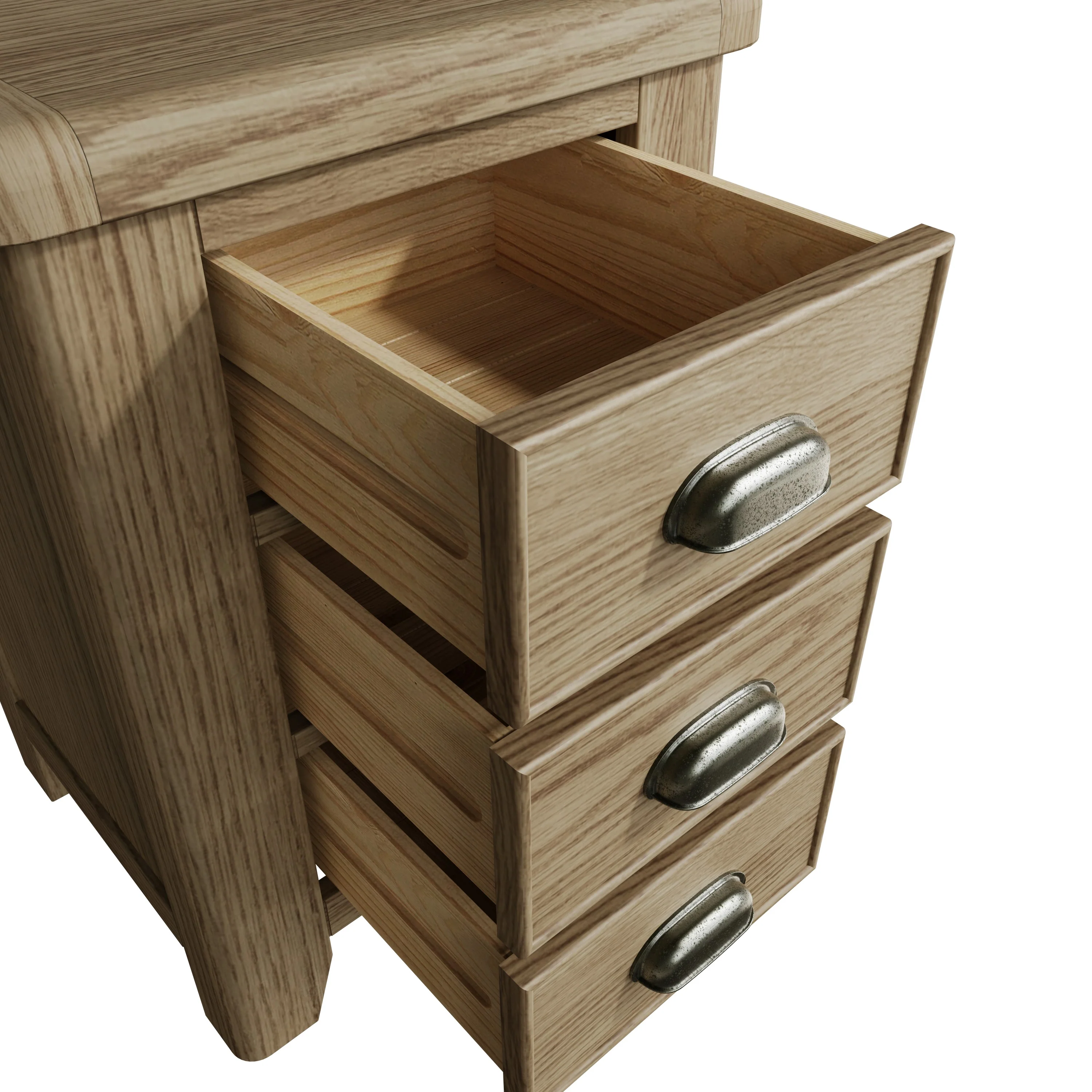 Hove Smoked Oak Large Bedside Cabinet - Image 7