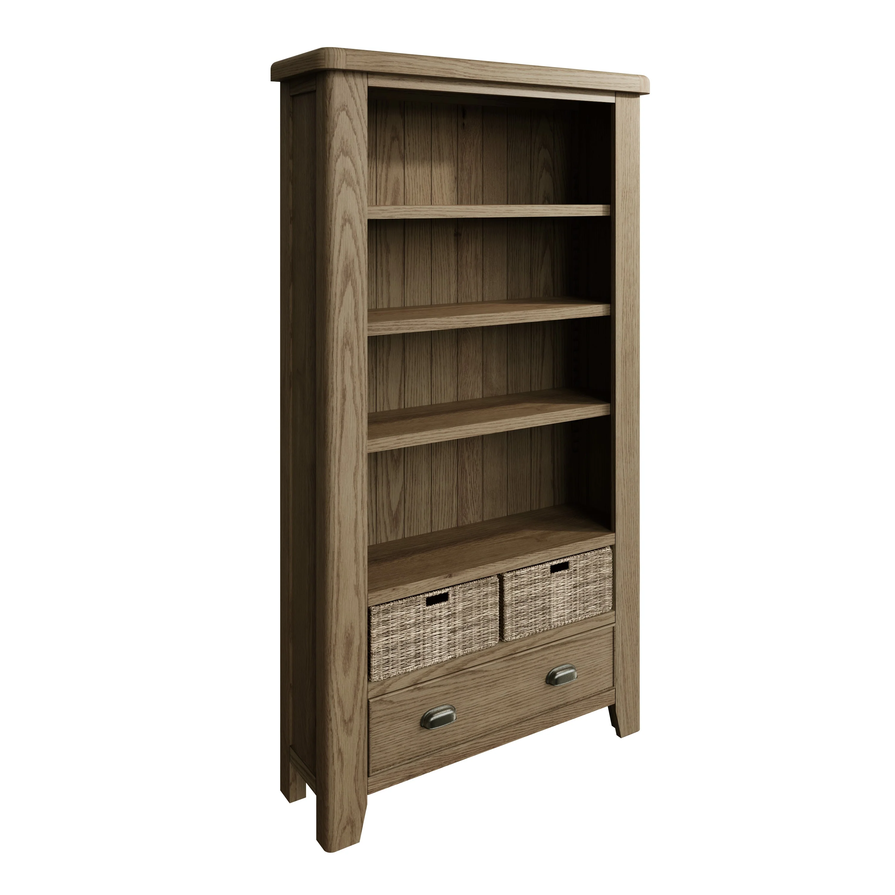 Hove Smoked Oak Large Bookcase - Image 3