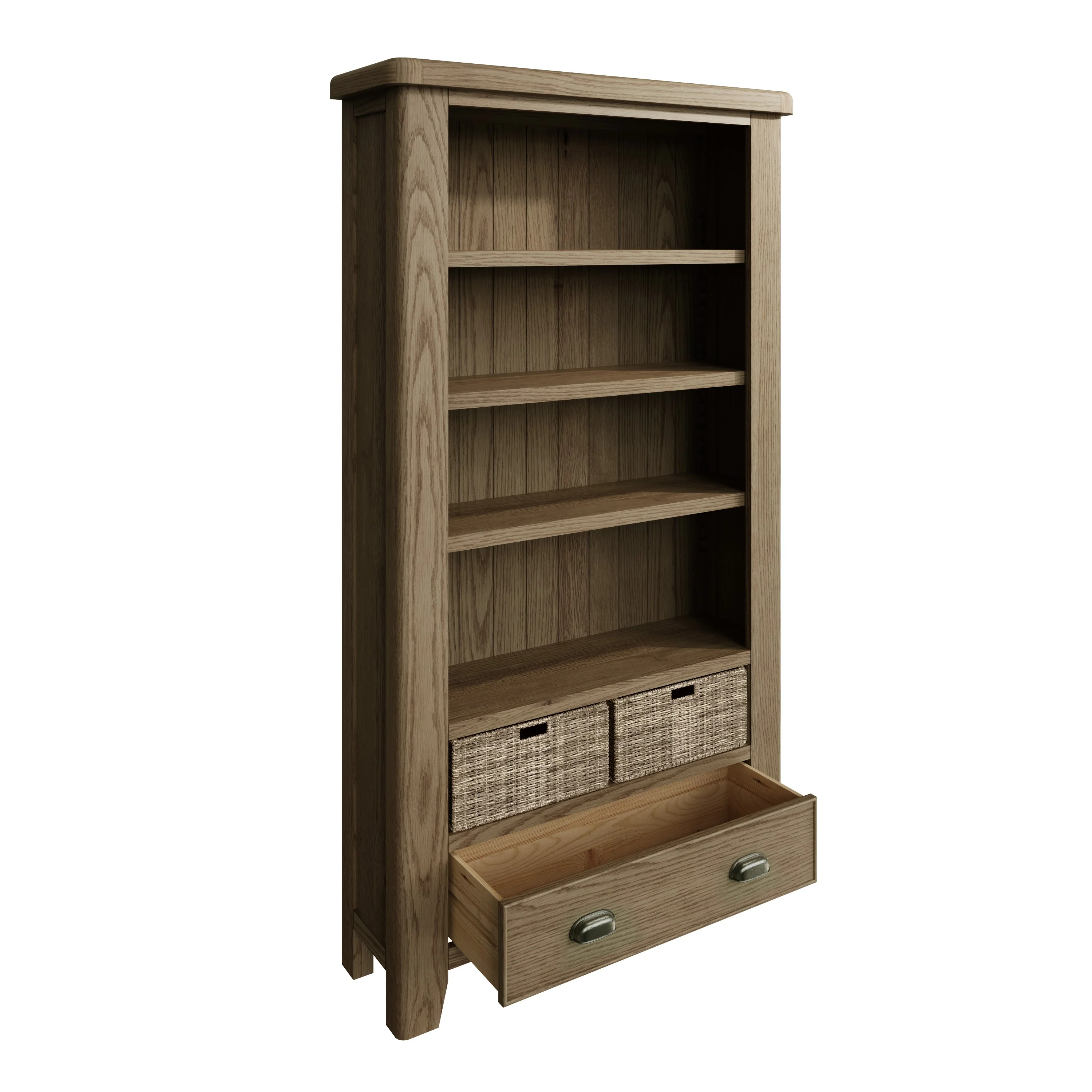 Hove Smoked Oak Large Bookcase - Image 4