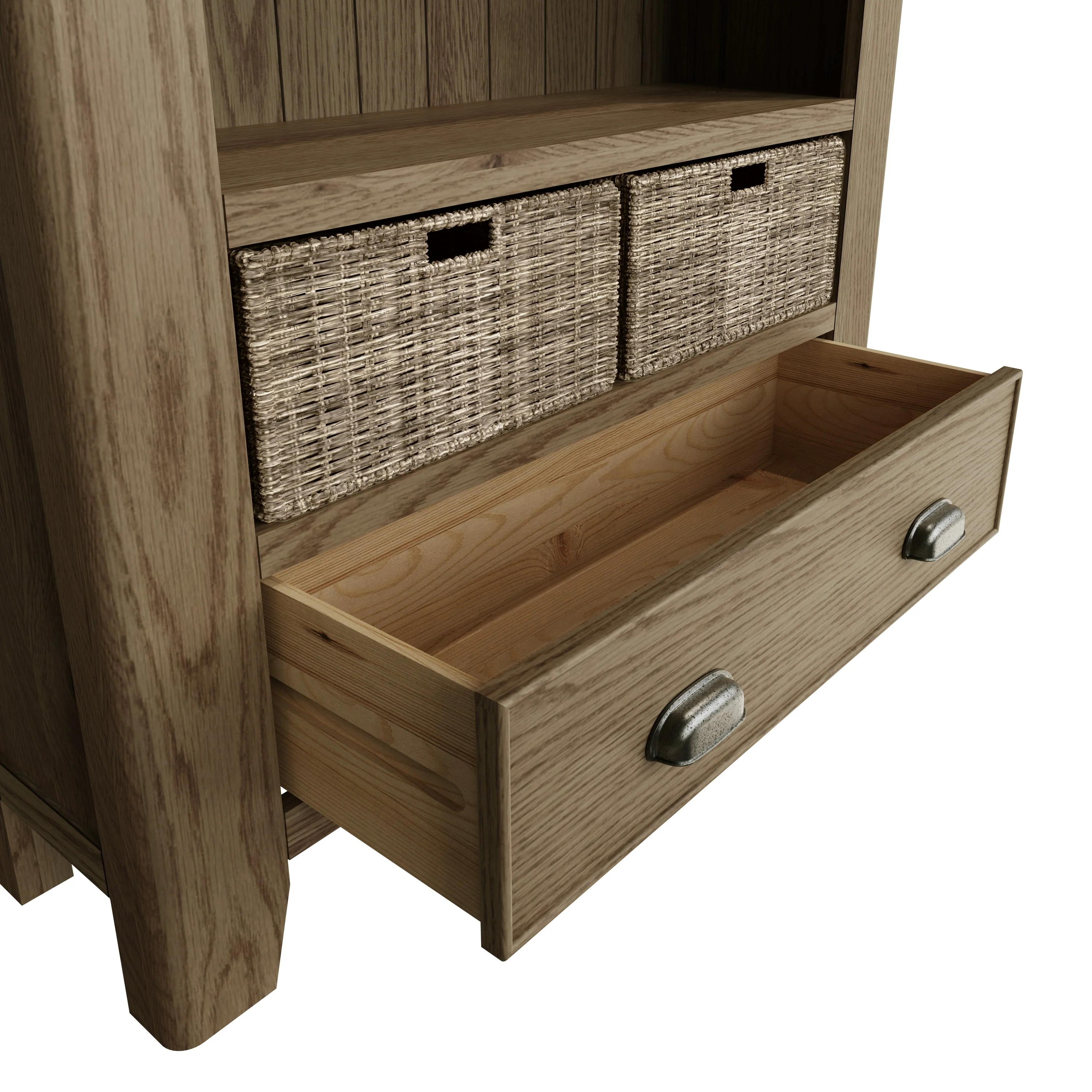 Hove Smoked Oak Large Bookcase - Image 8