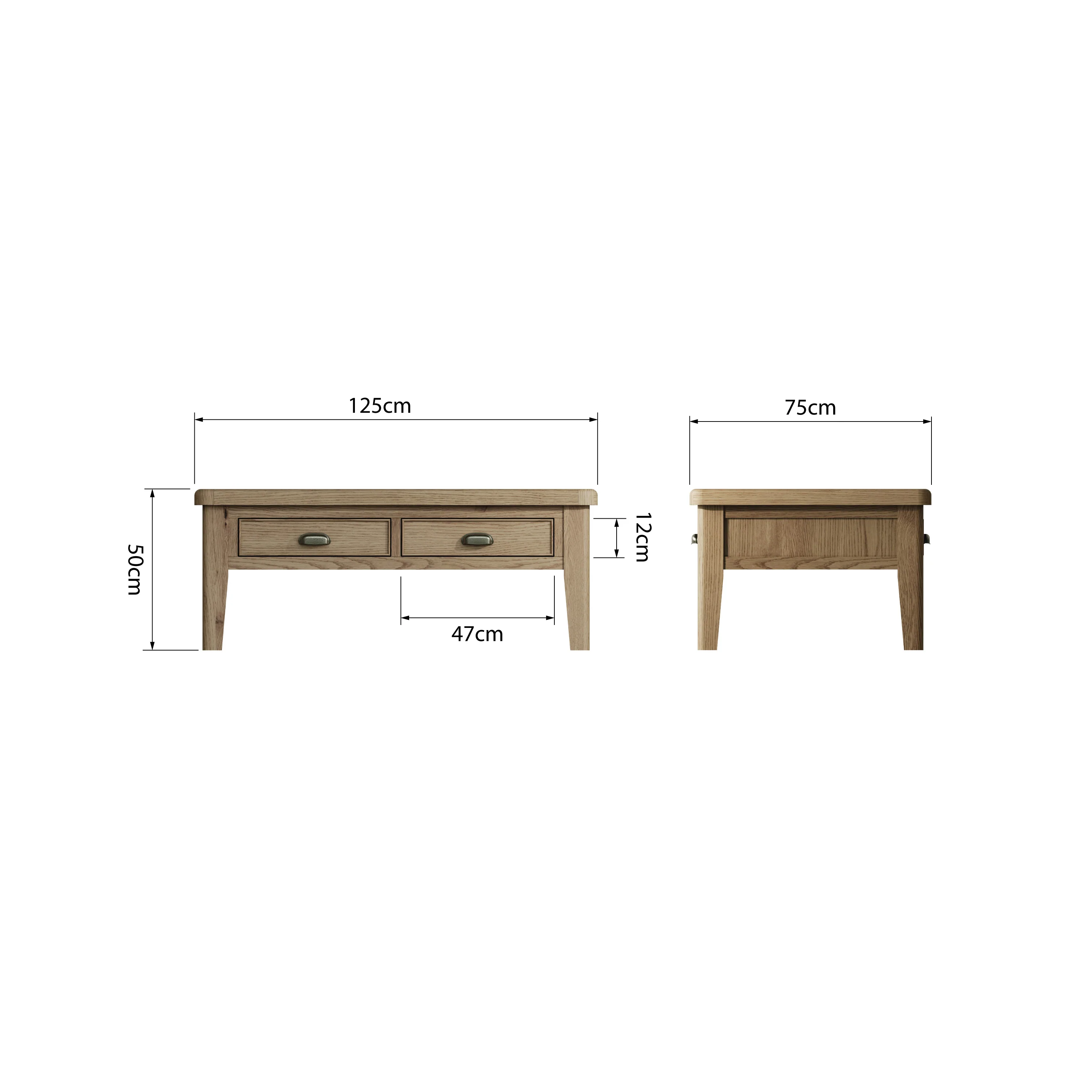Hove Smoked Oak Large Coffee Table - Image 9
