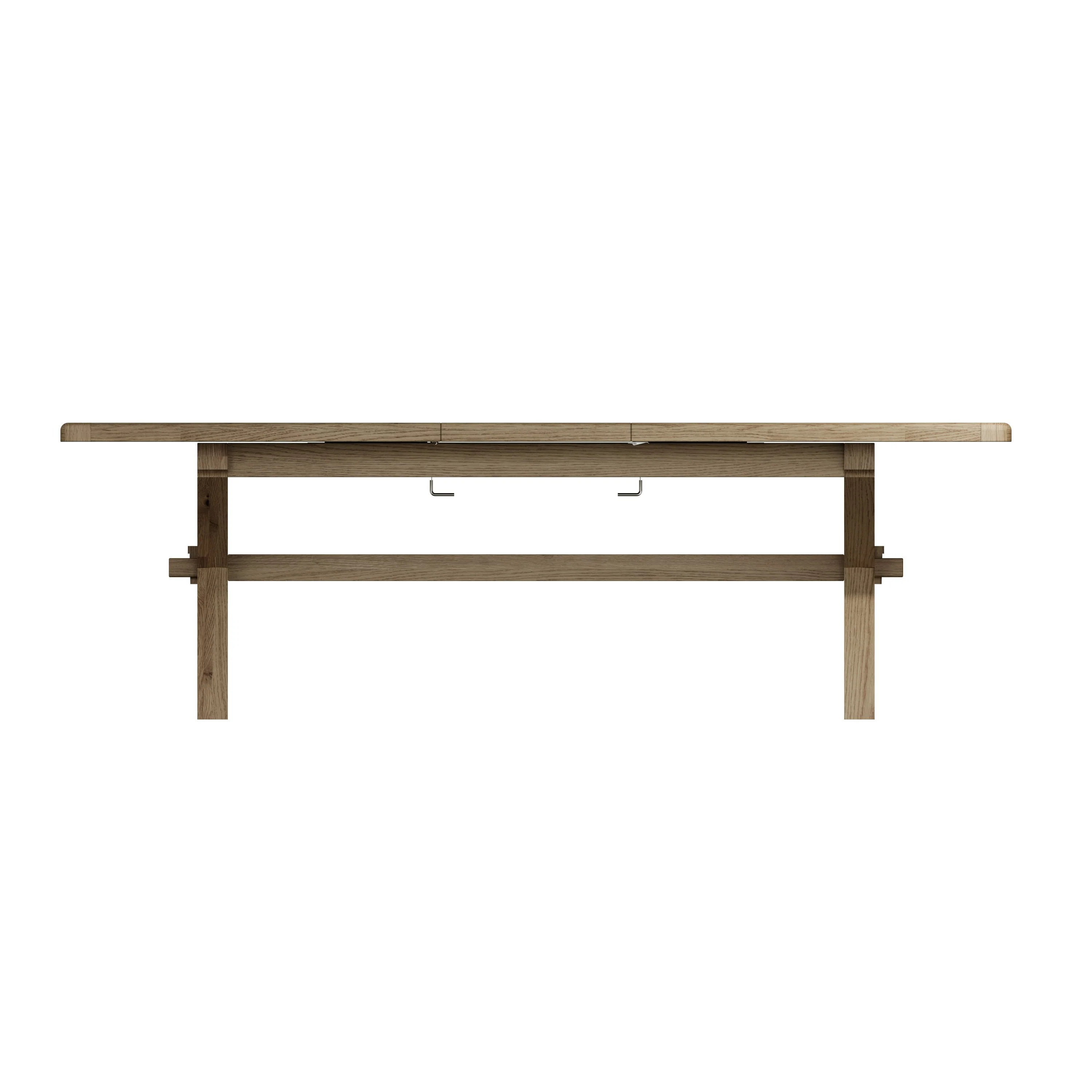 Hove Smoked Oak Large Extending Trestle Dining Table (2.0 m - 2.5 m) - Image 3