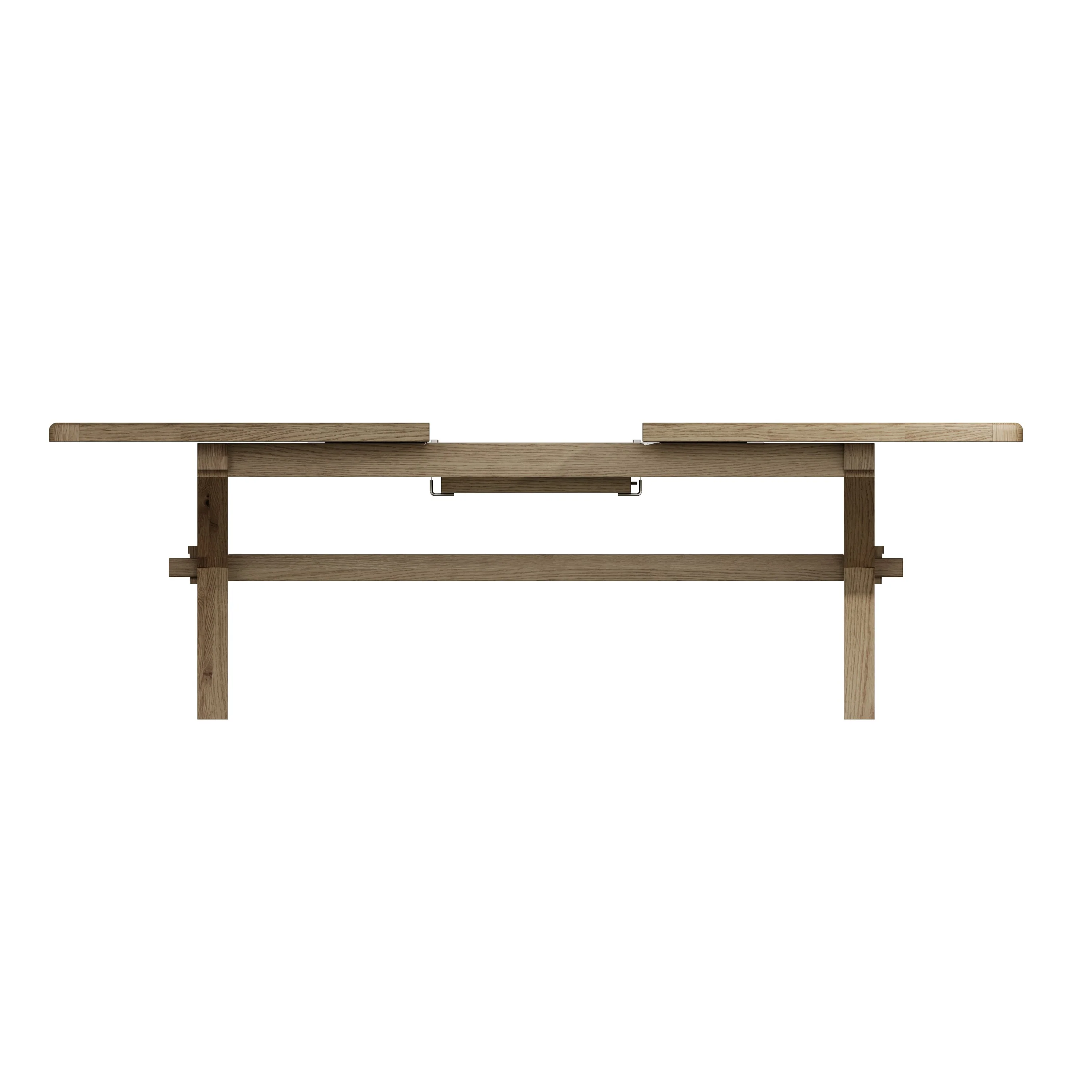 Hove Smoked Oak Large Extending Trestle Dining Table (2.0 m - 2.5 m) - Image 4