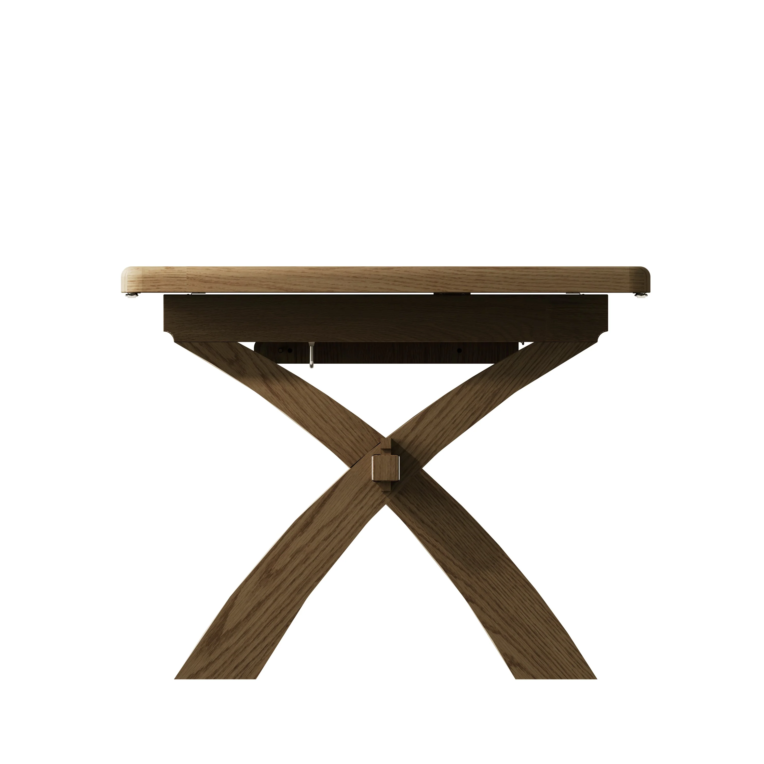 Hove Smoked Oak Large Extending Trestle Dining Table (2.0 m - 2.5 m) - Image 6