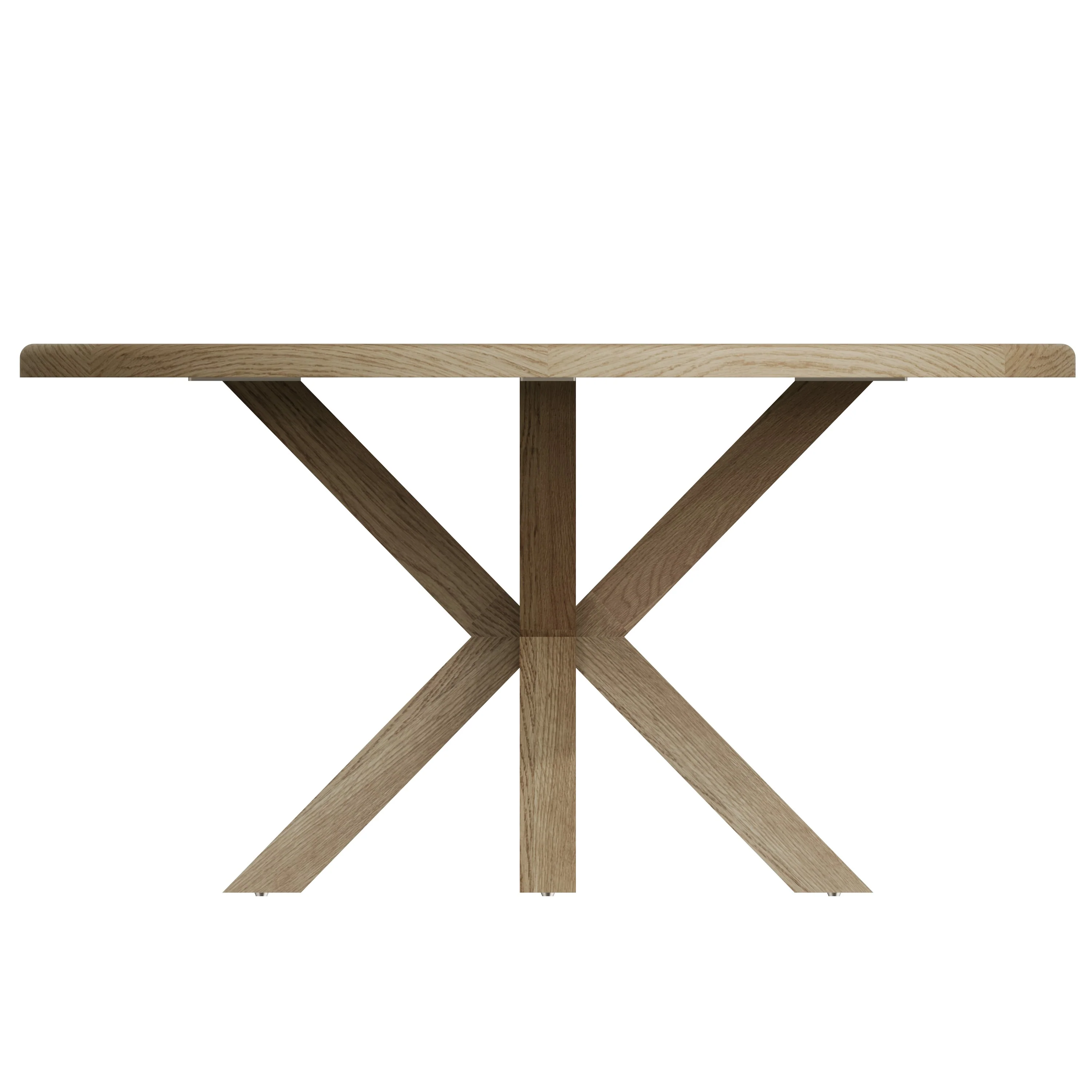 Hove Smoked Oak Large Round Dining Table - Image 3
