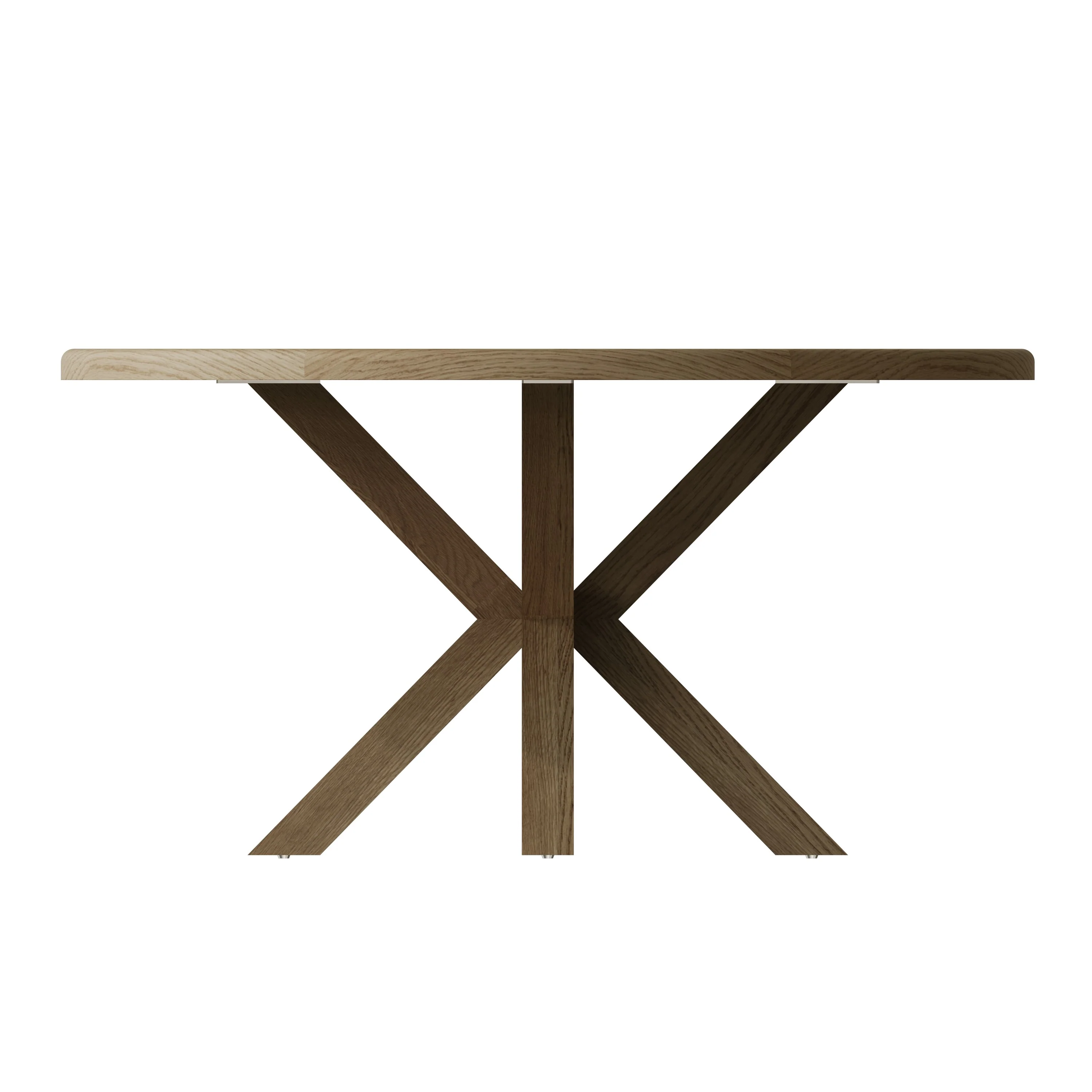 Hove Smoked Oak Large Round Dining Table - Image 4