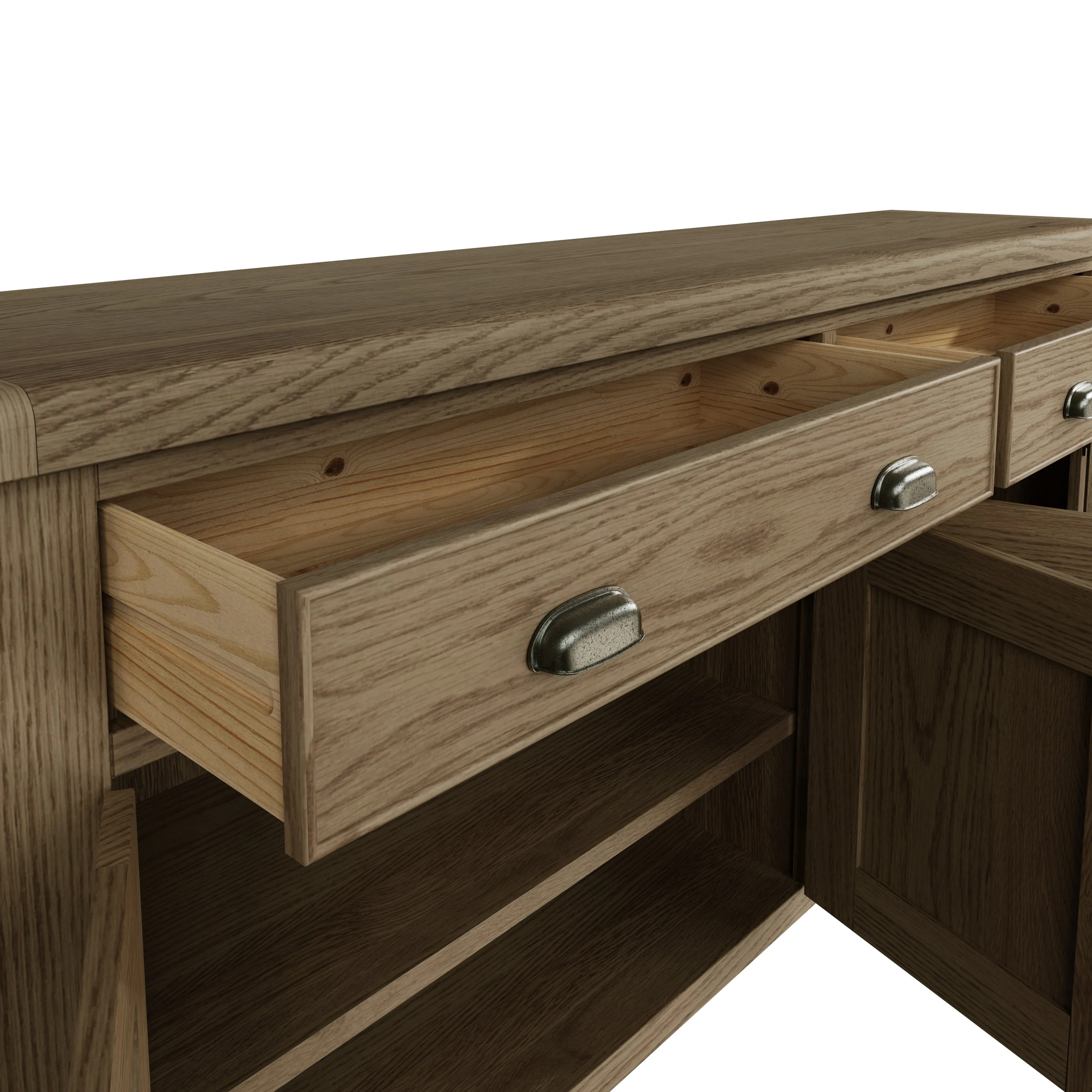 Hove Smoked Oak Large Sideboard - Image 8