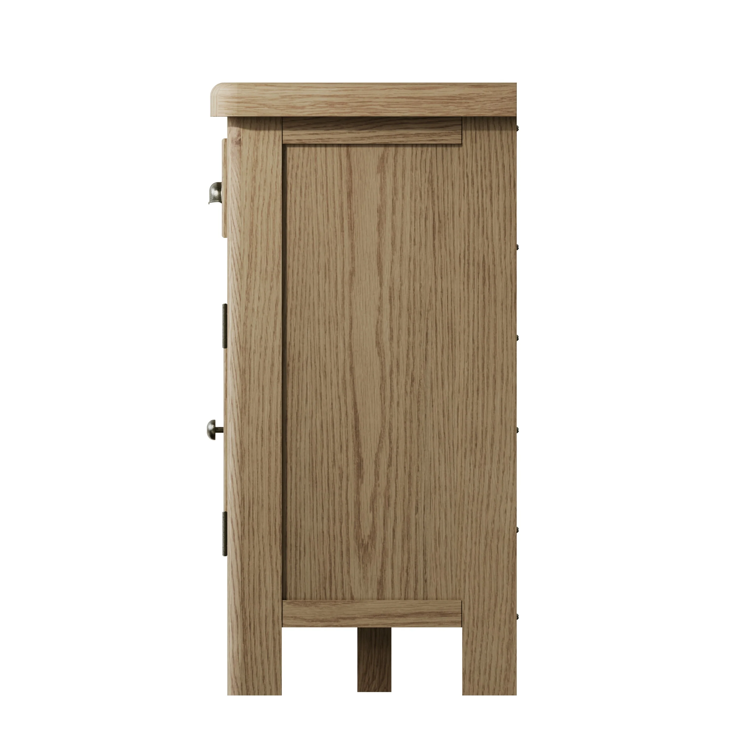 Hove Smoked Oak Large Sideboard Wine Rack - Image 5