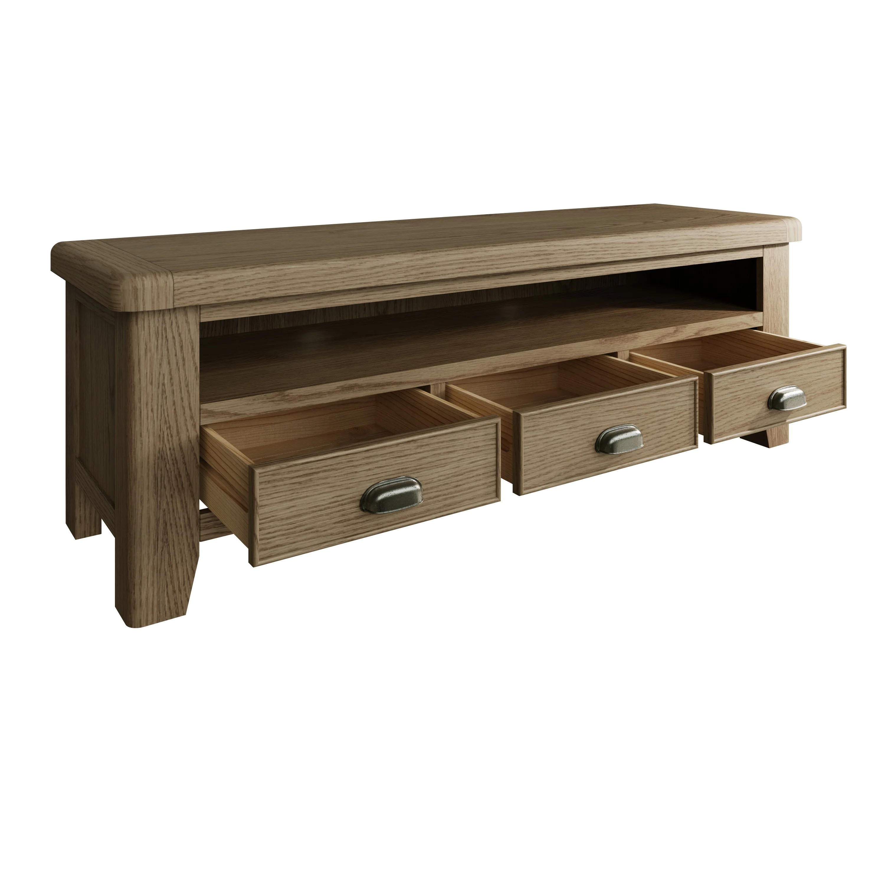 Hove Smoked Oak Large TV Unit - Image 4