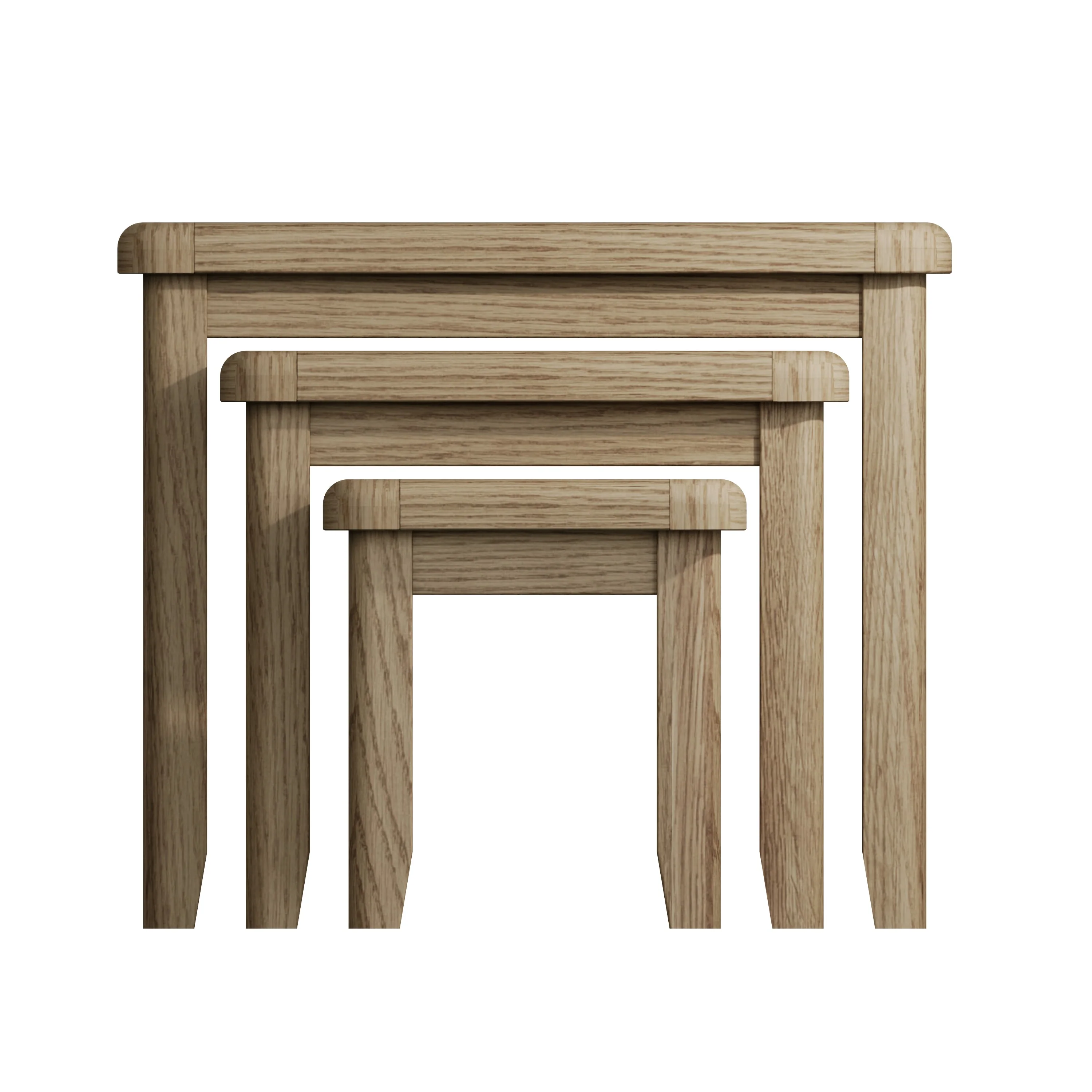 Hove Smoked Oak Nest of Tables - Image 4
