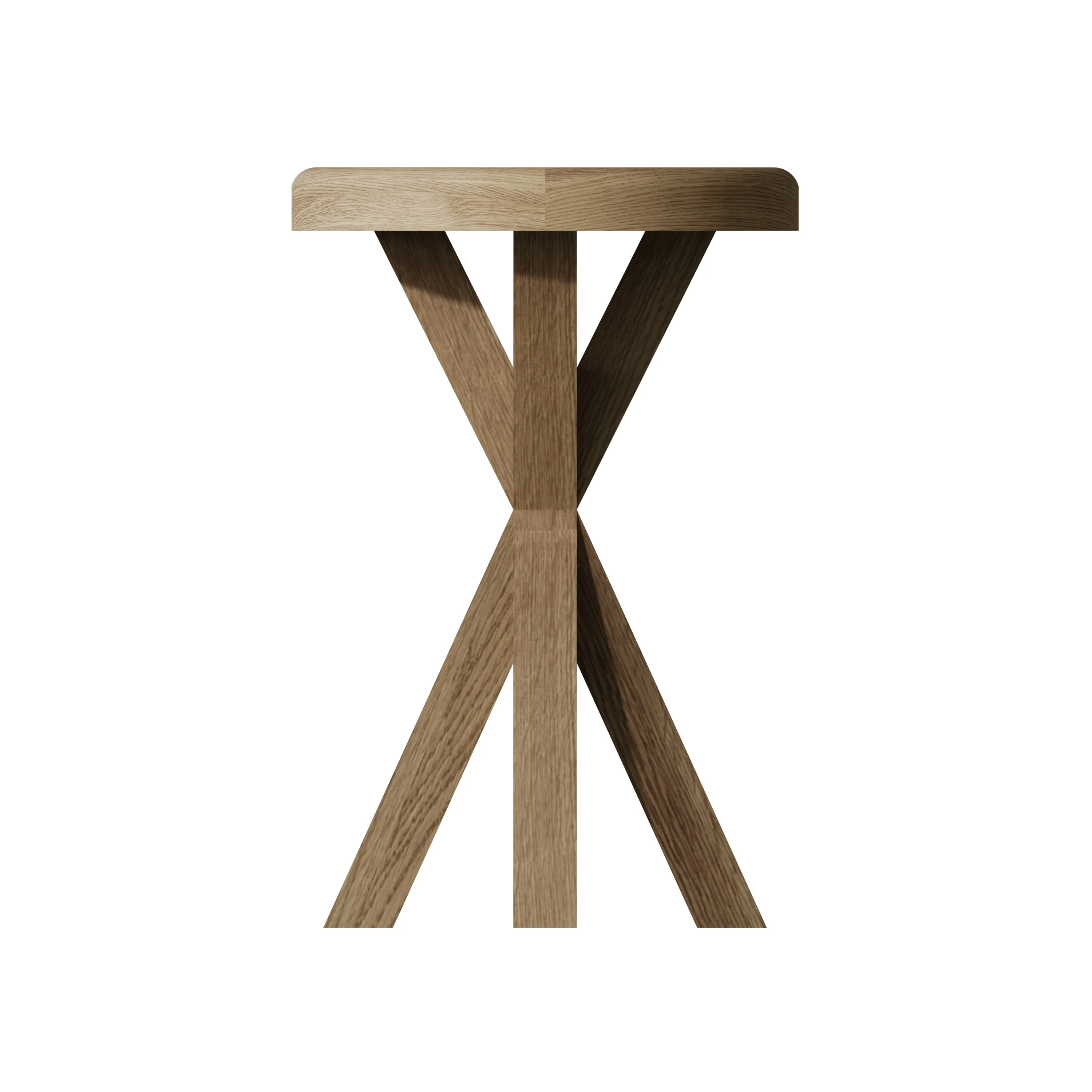 Hove Smoked Oak Round Side Table - Image 3