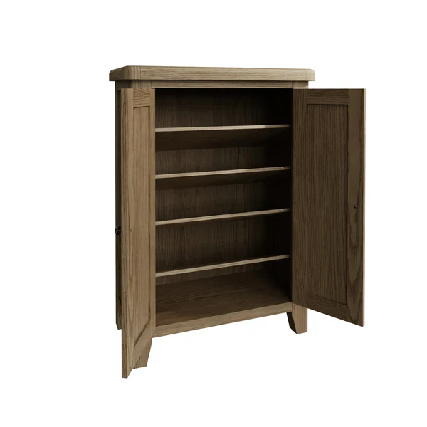 Hove Smoked Oak Shoe Cabinet - Image 5