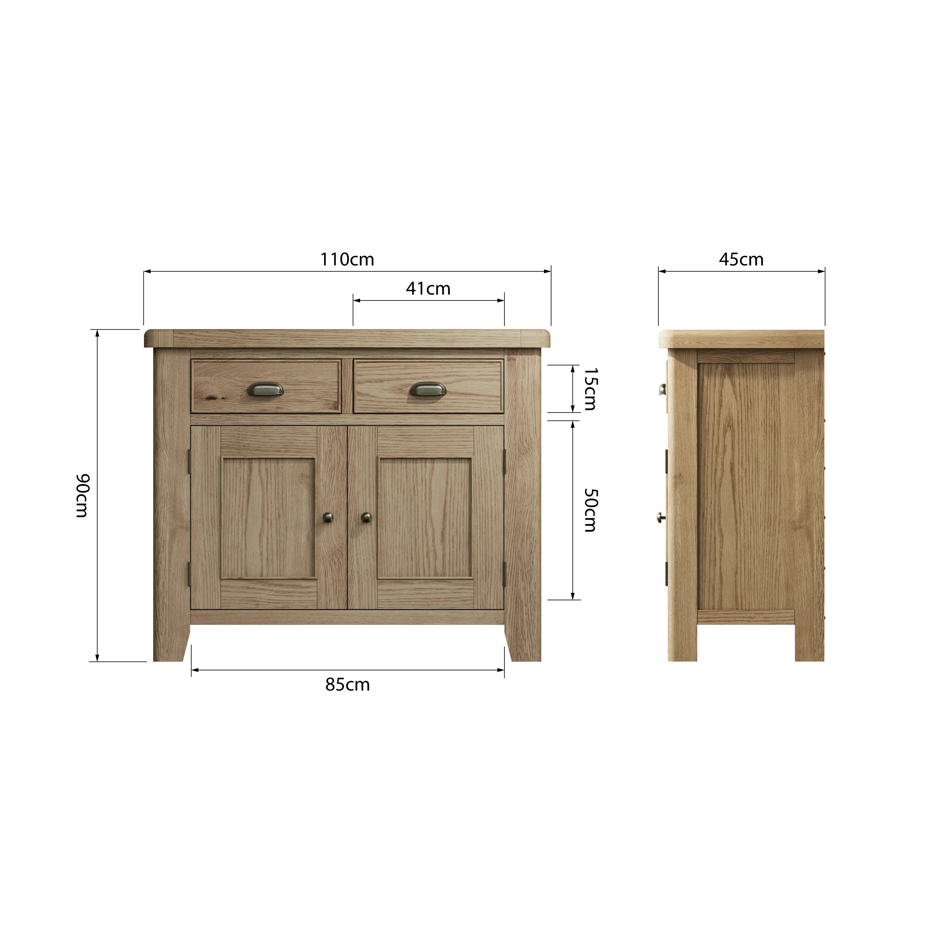 Hove Smoked Oak Sideboard - Image 9