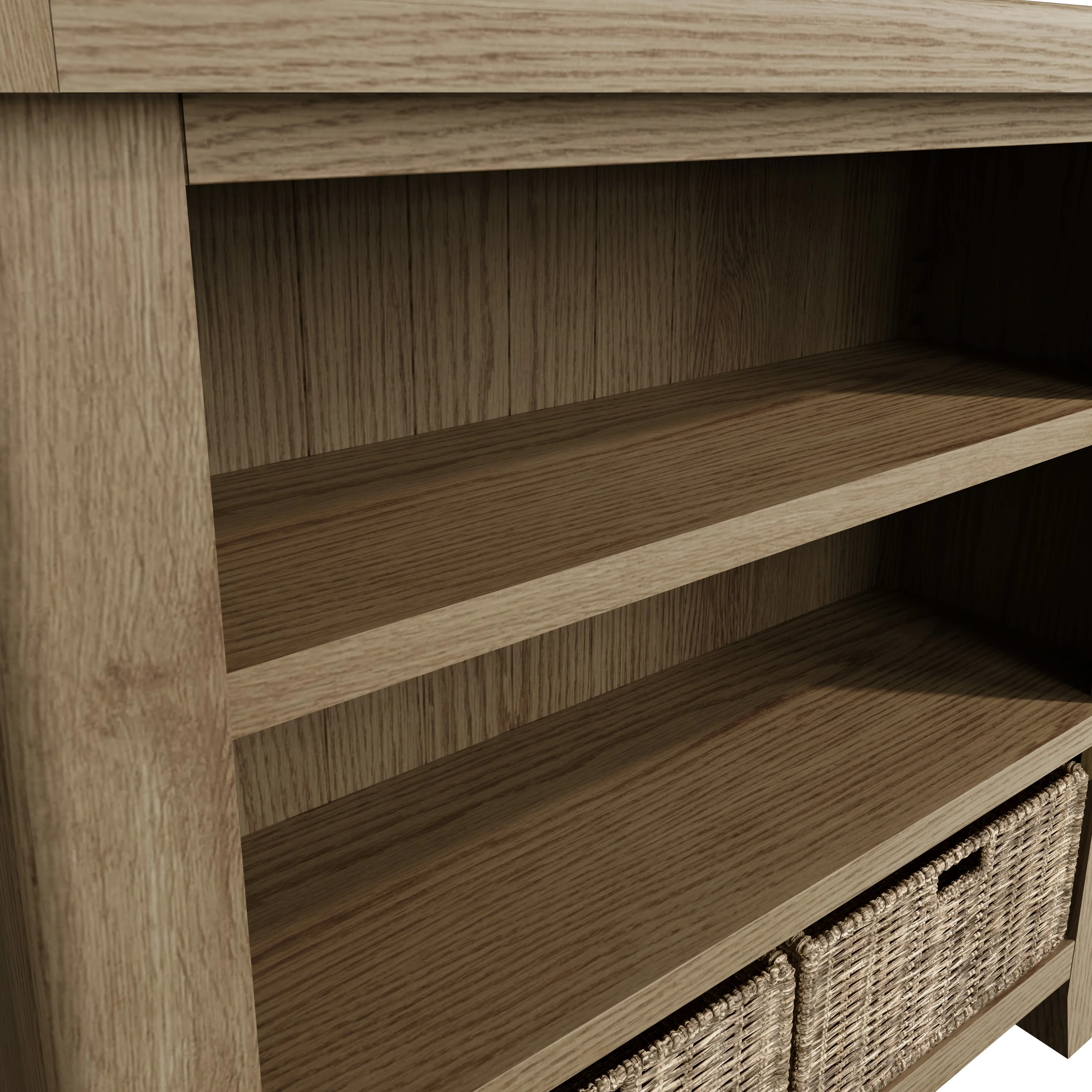 Hove Smoked Oak Small Bookcase - Image 5