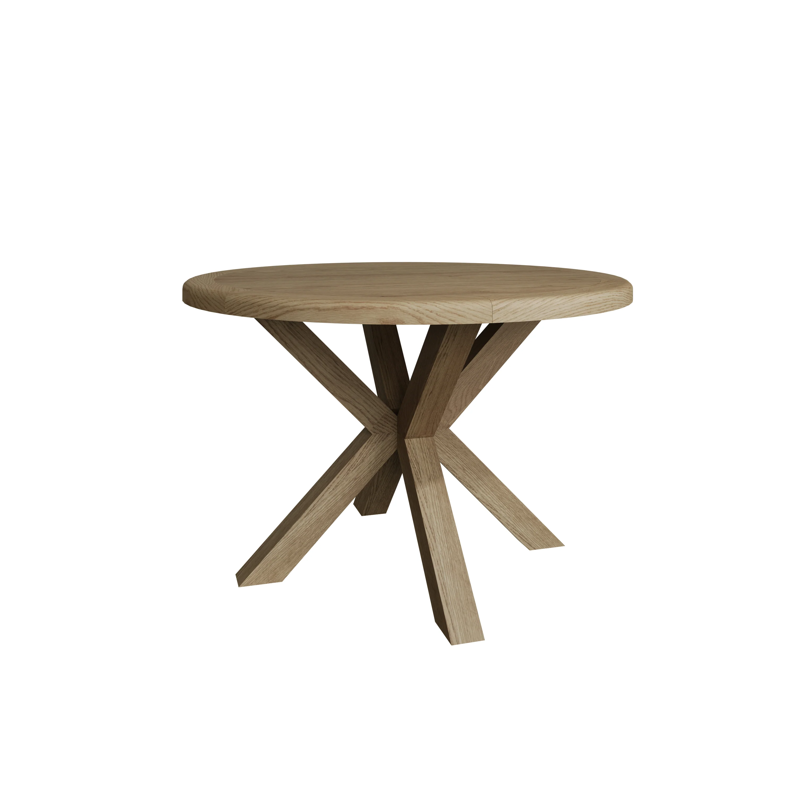 Hove Smoked Oak Small Round Dining Table - Image 2