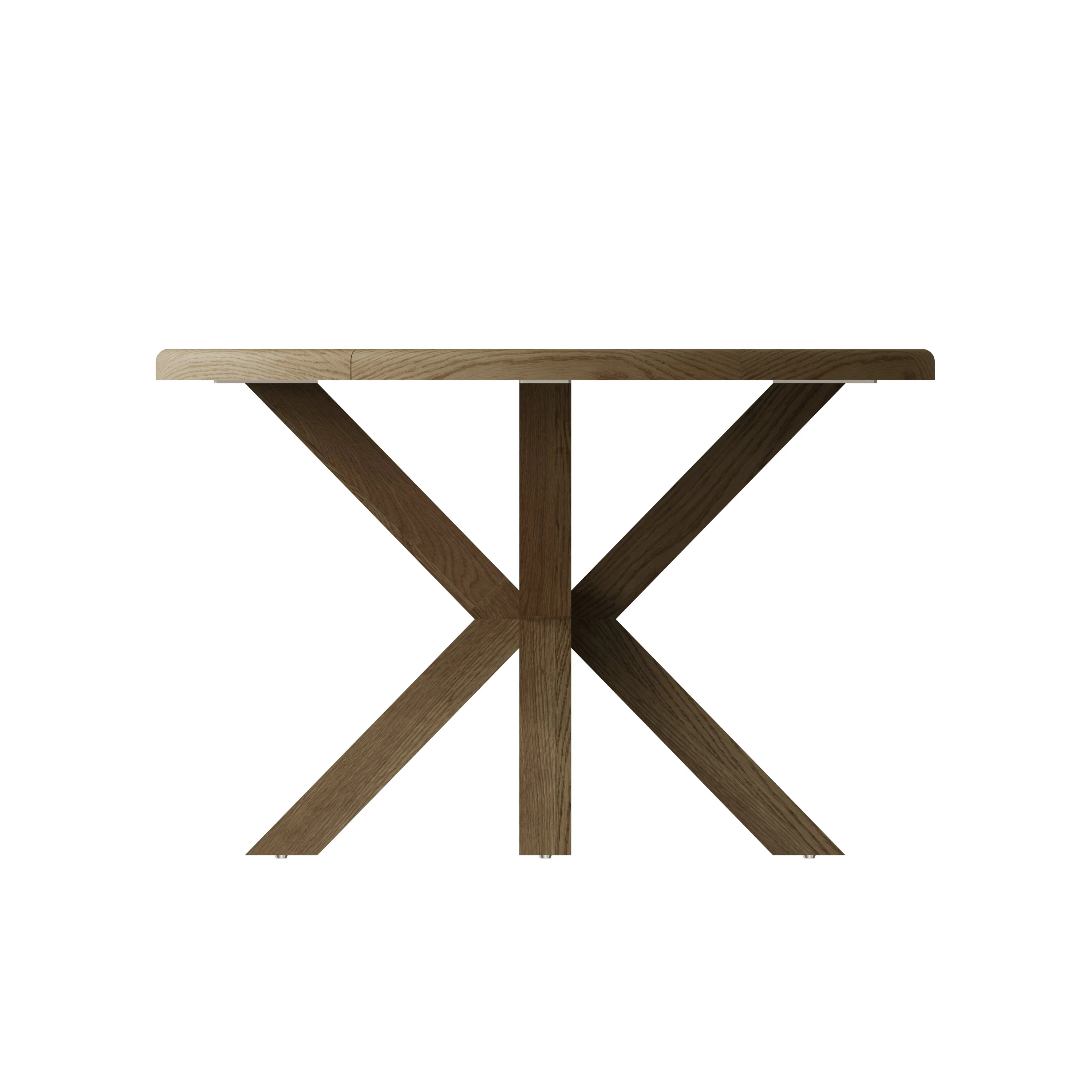 Hove Smoked Oak Small Round Dining Table - Image 4