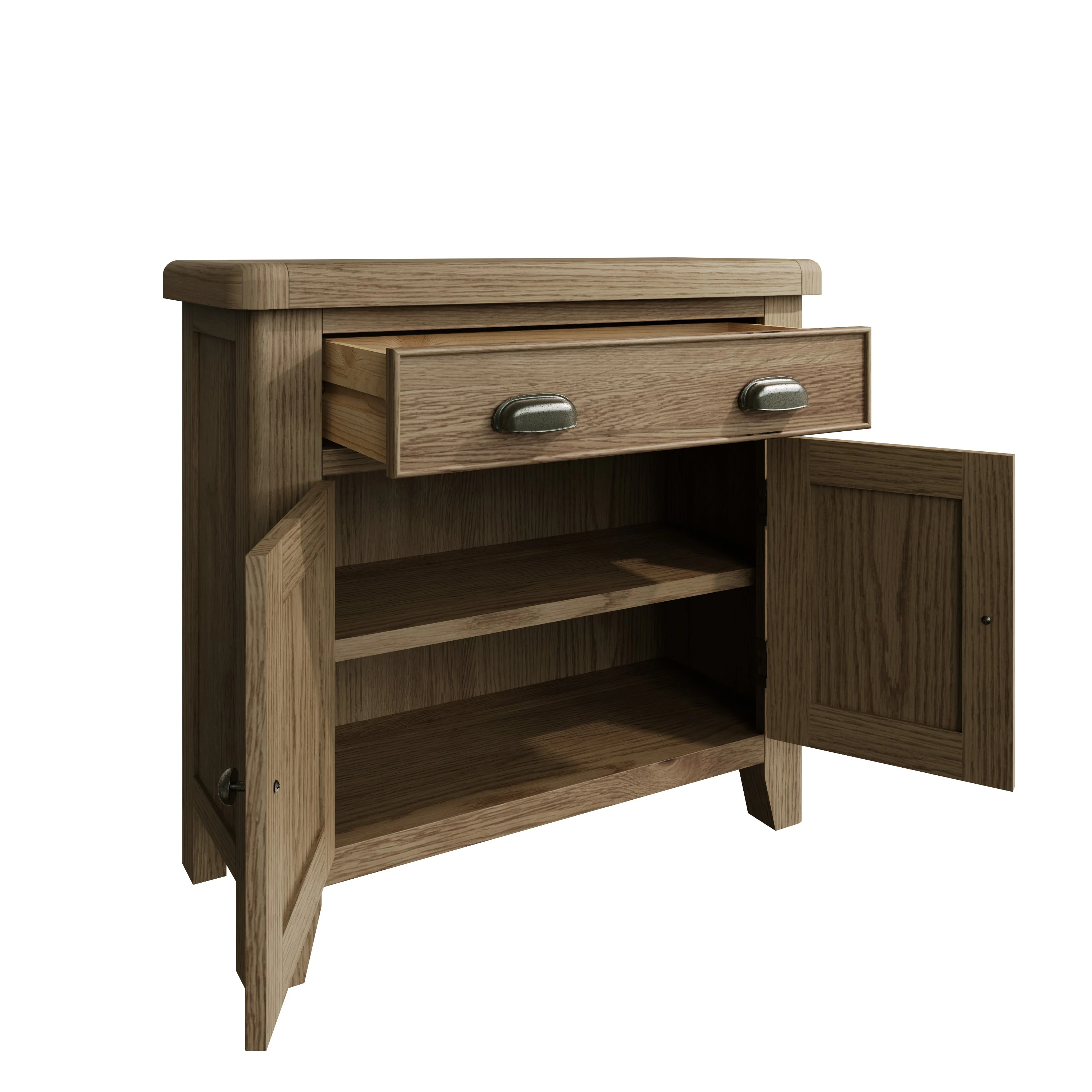 Hove Smoked Oak Small Sideboard - Image 4