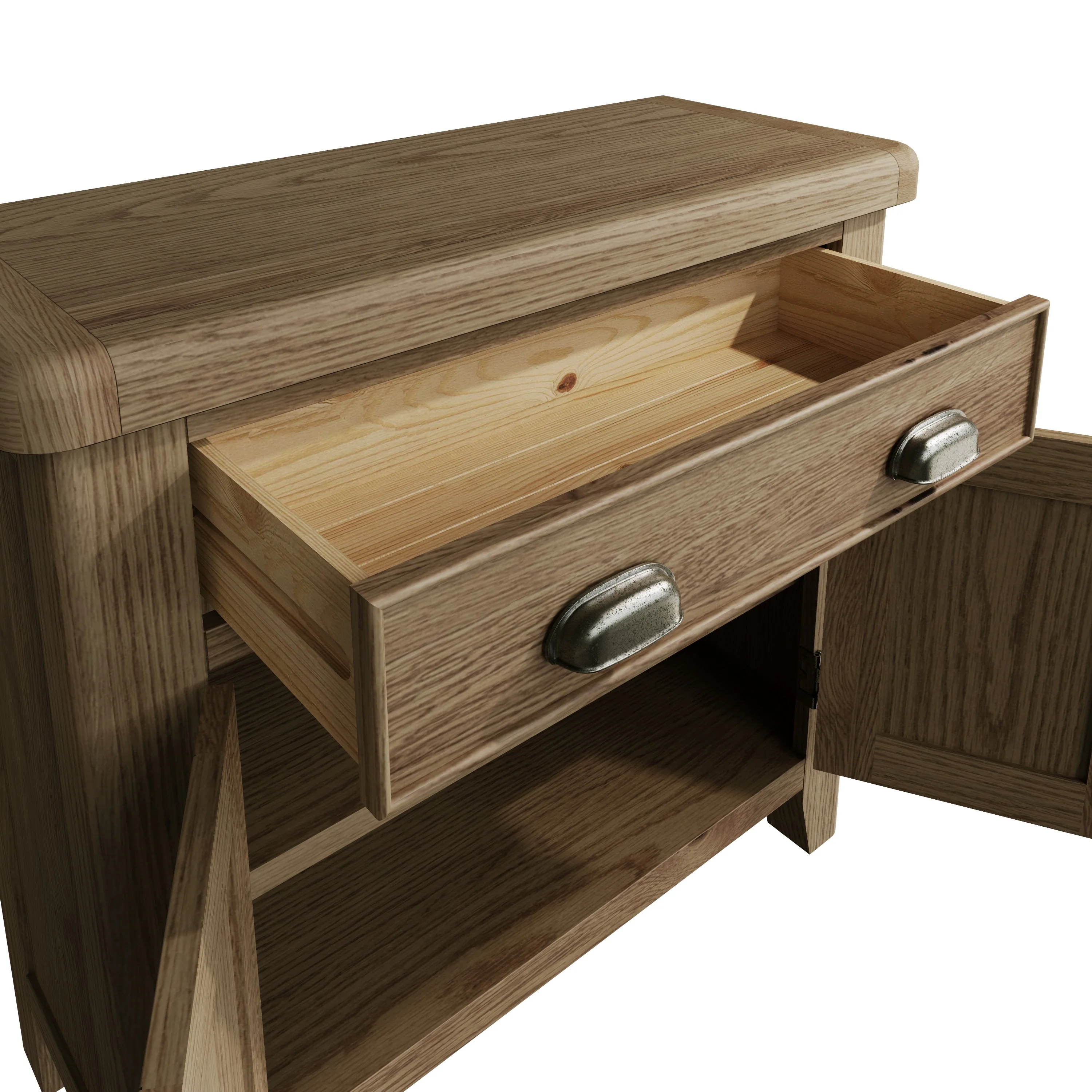 Hove Smoked Oak Small Sideboard - Image 8