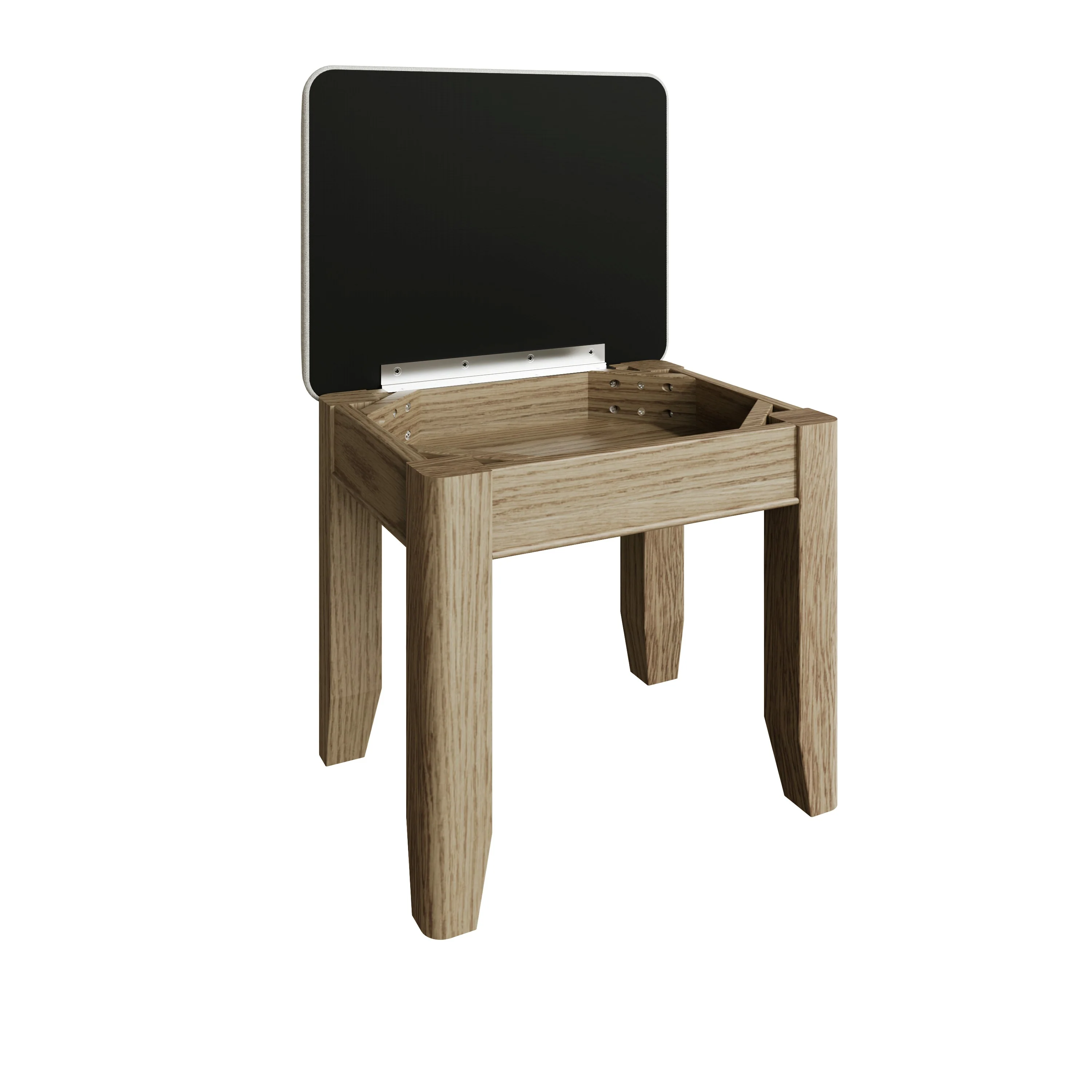 Hove Smoked Oak Stool - Image 6