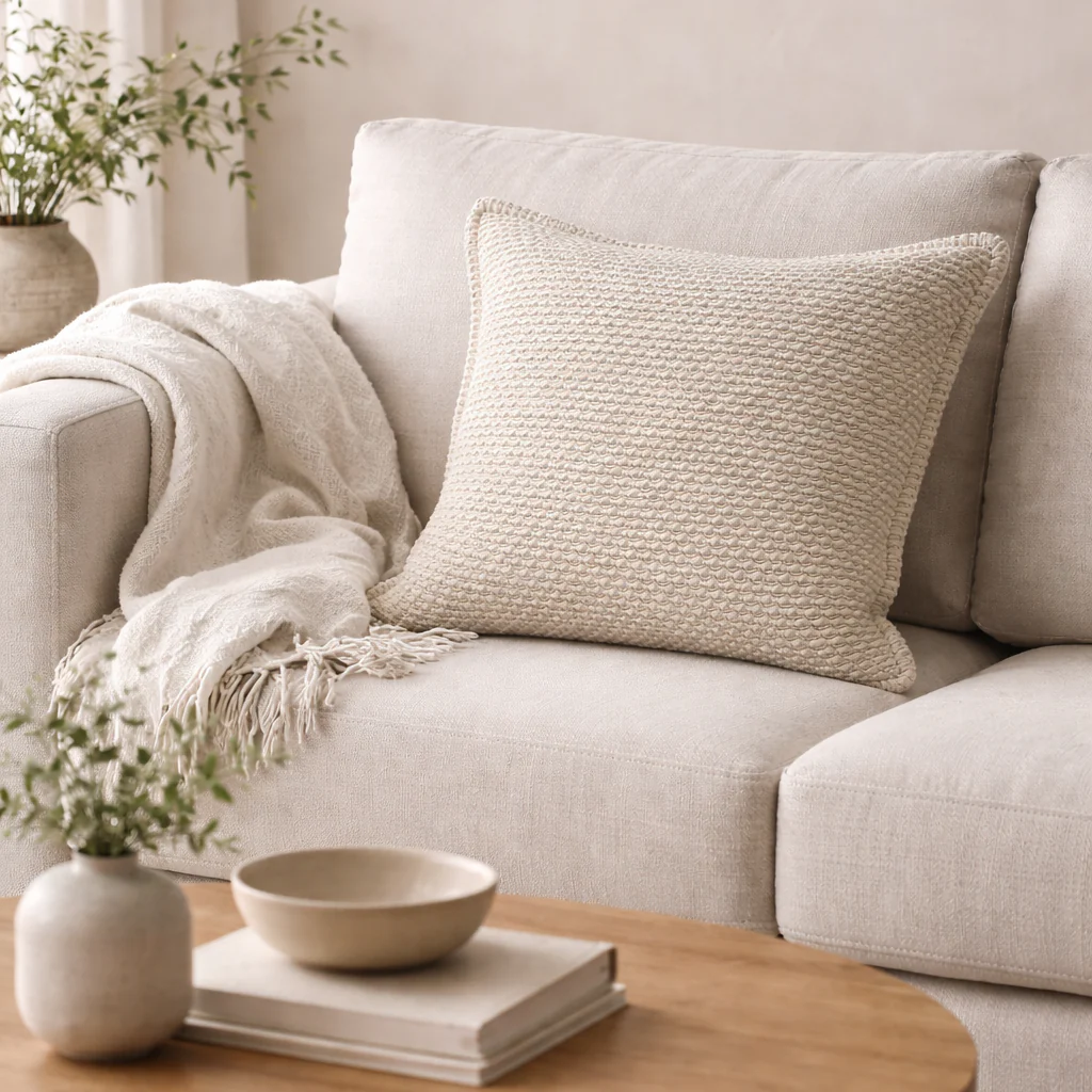 Large Texa Cushion - Natural - Image 3