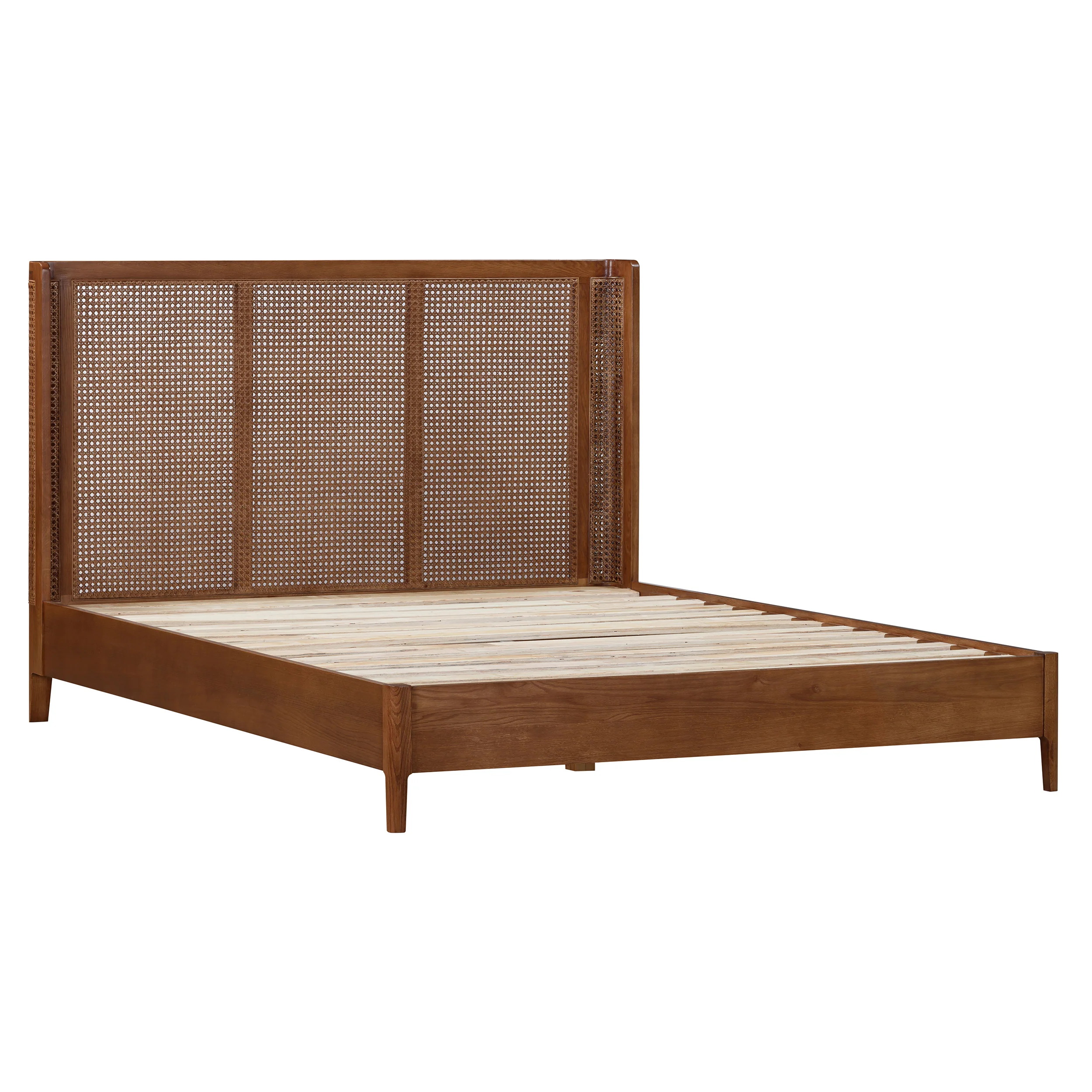 Lombok Walnut Rattan 5ft Kingsize Bed - Image 4