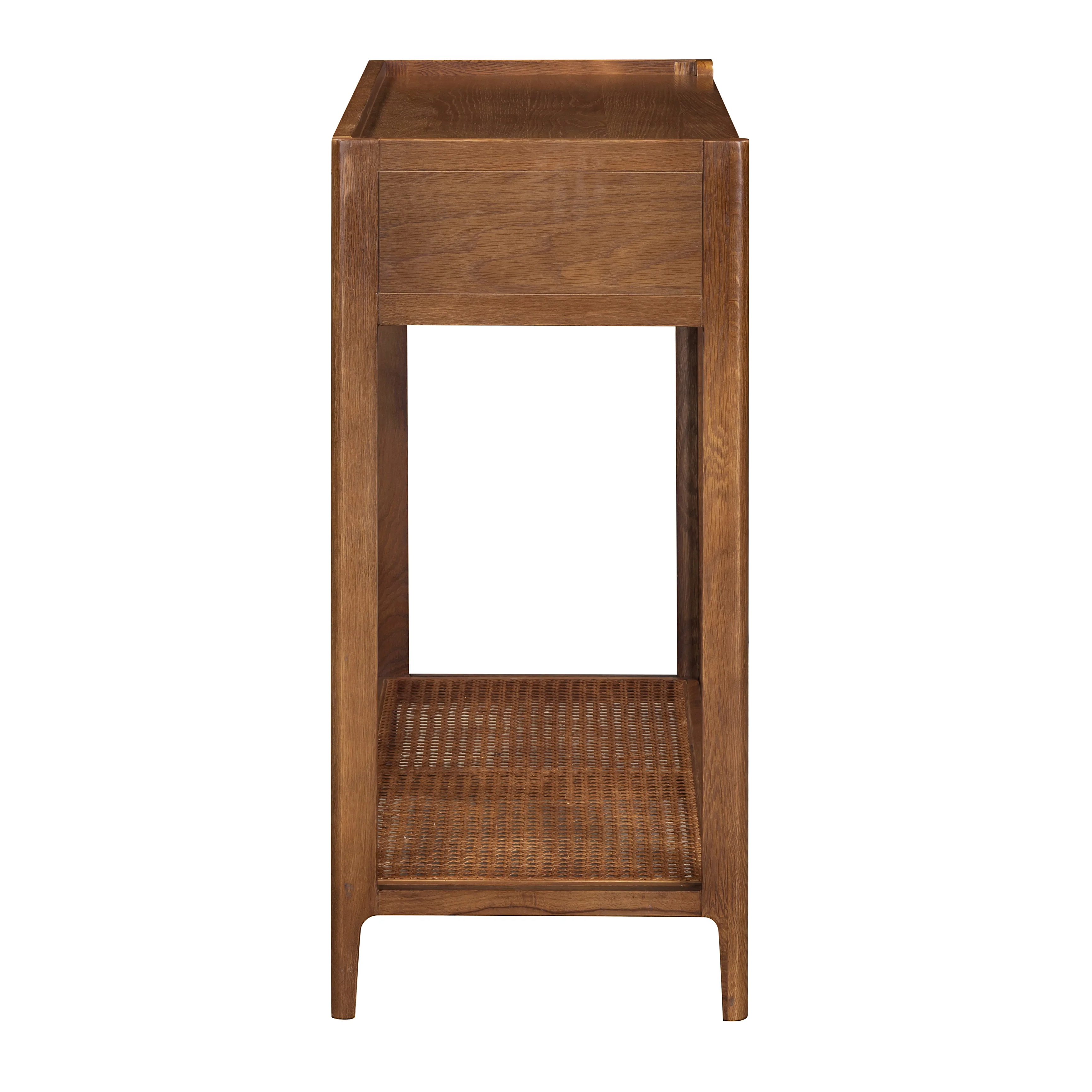 Lombok Walnut Rattan Console Table - Image 4