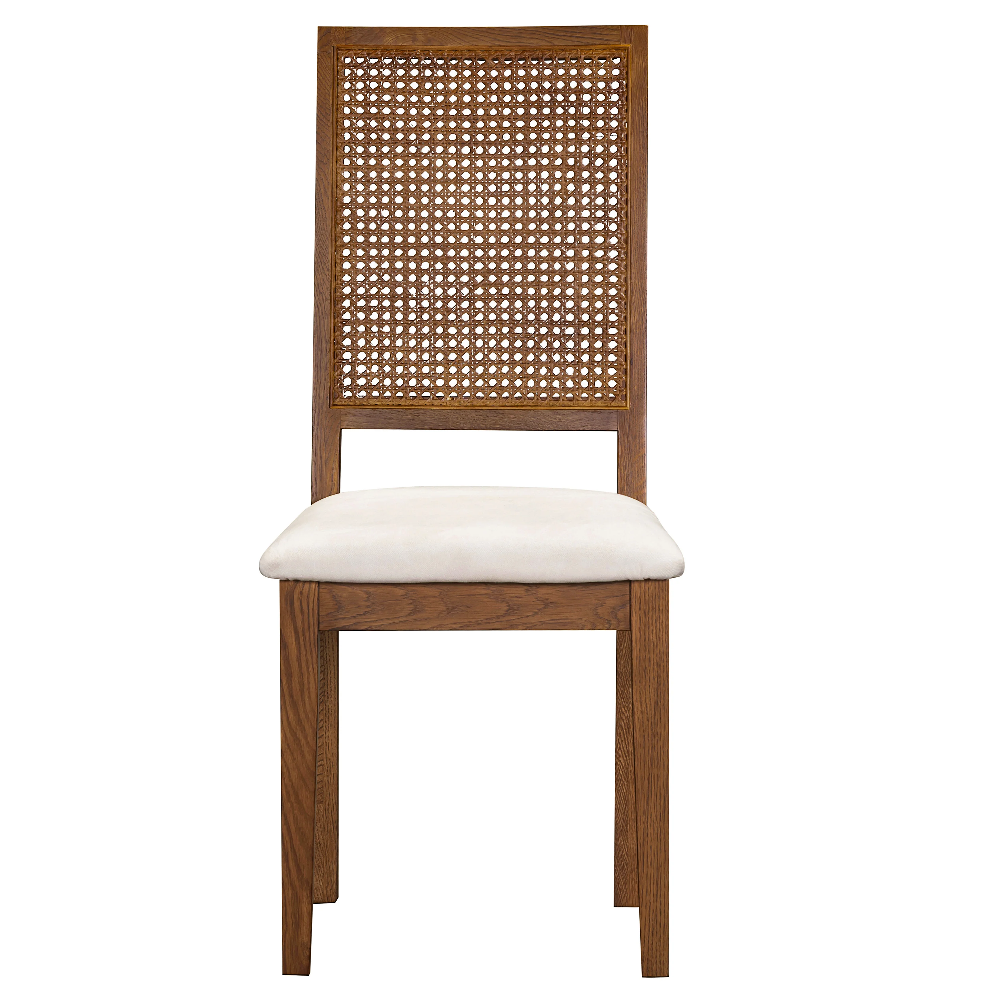 Lombok Walnut Rattan Dining Chair - Image 3