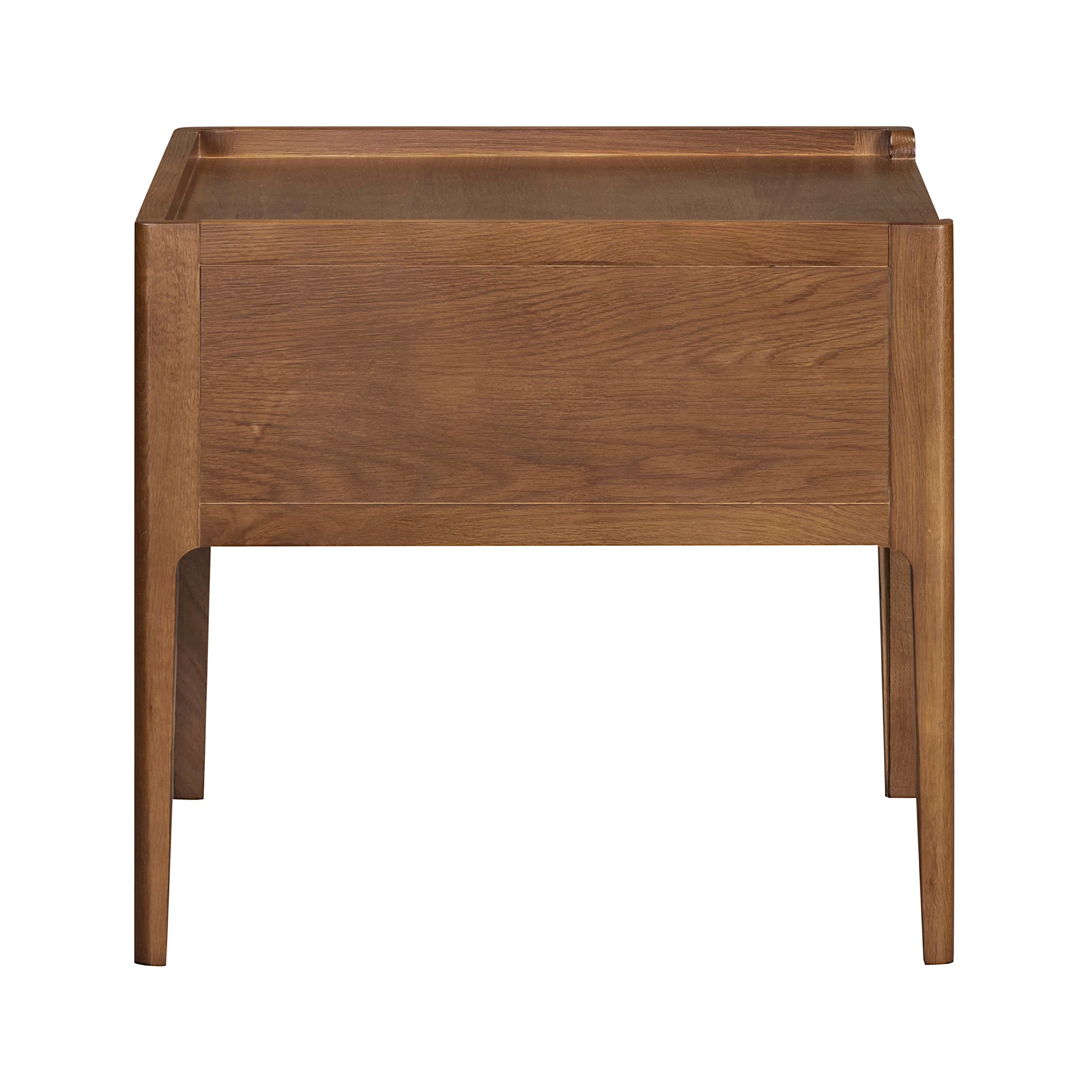 Lombok Walnut Rattan Lamp Table - Image 5