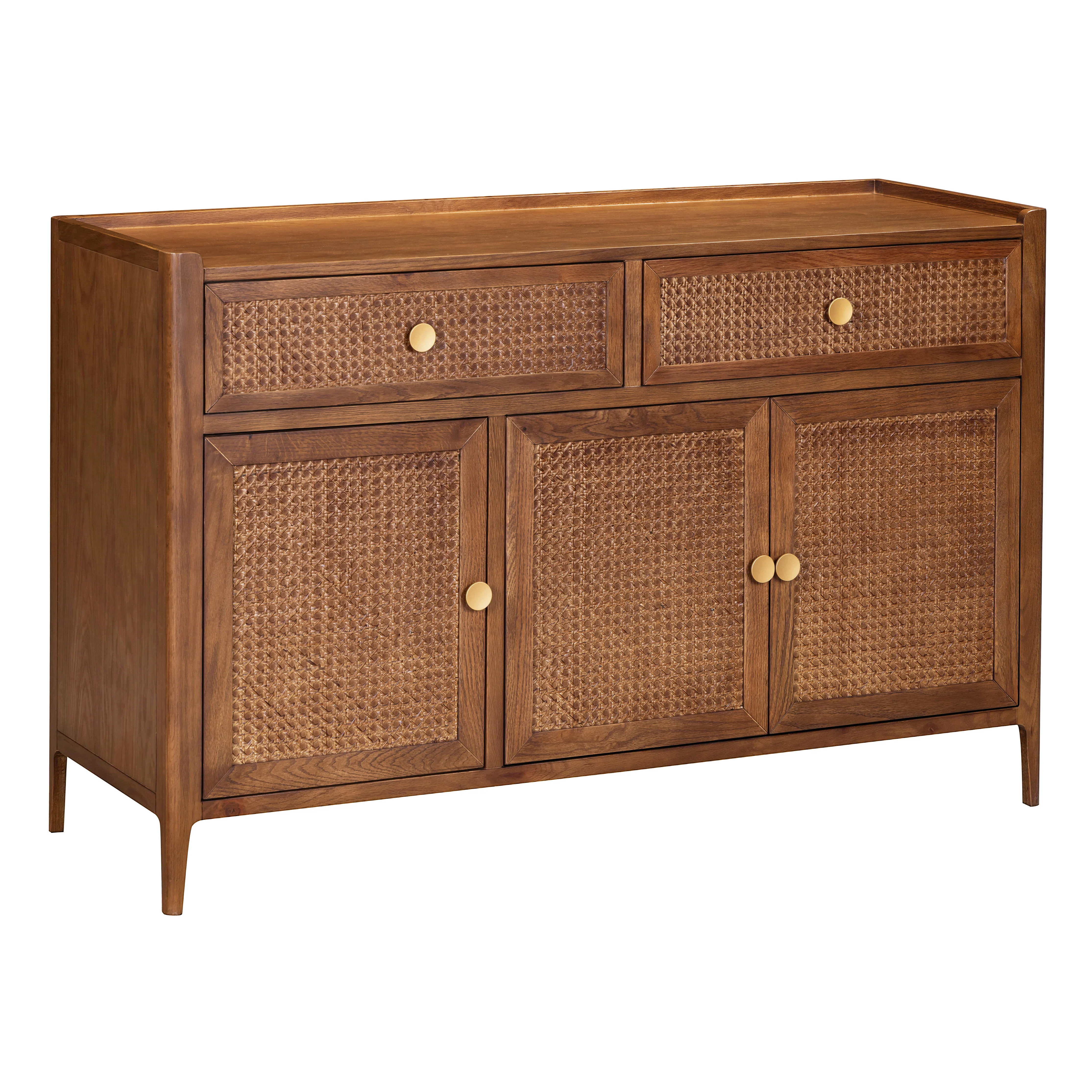 Lombok Walnut Rattan Large Sideboard - Image 3
