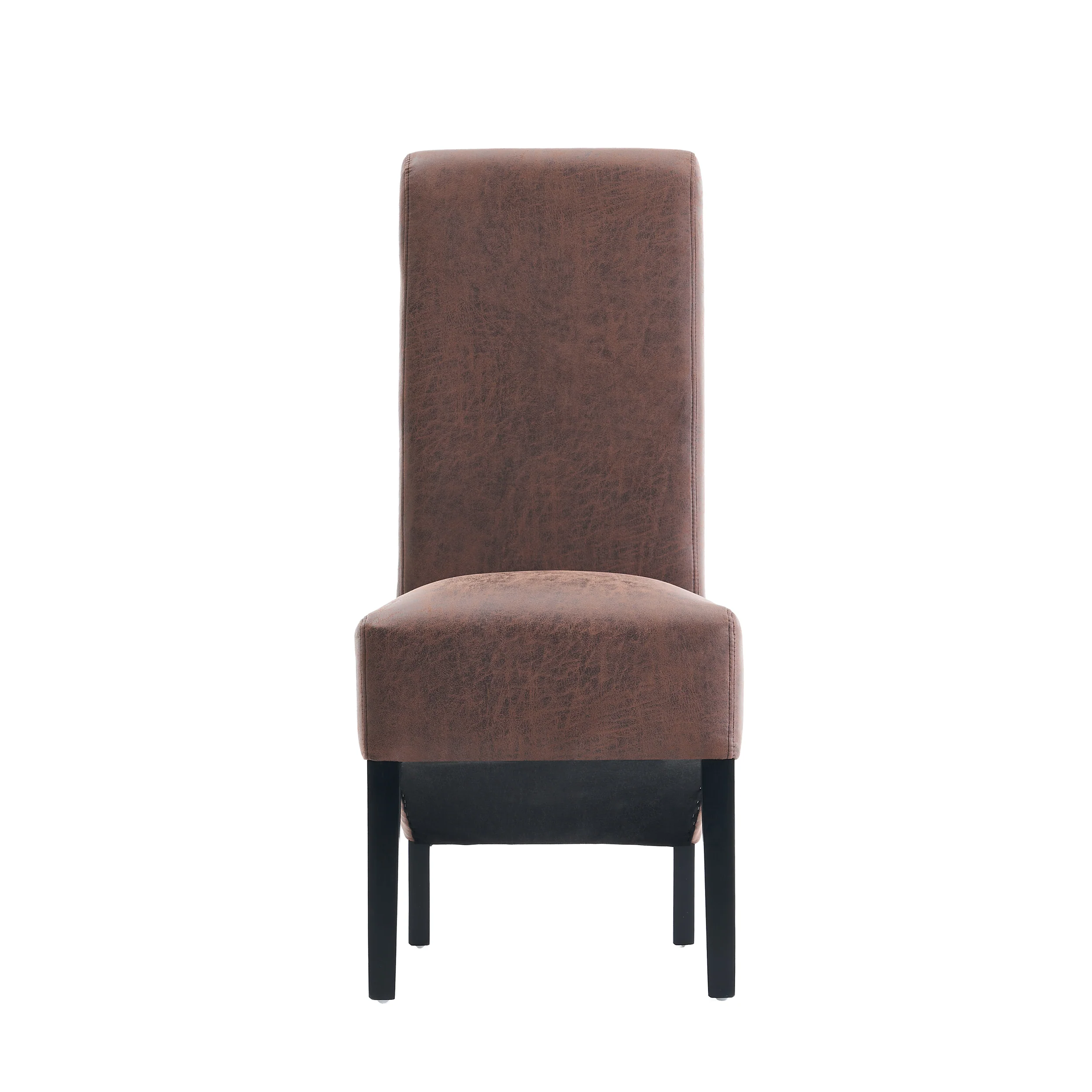 London Antique Faux Leather Dining Chair | Brown - Image 4
