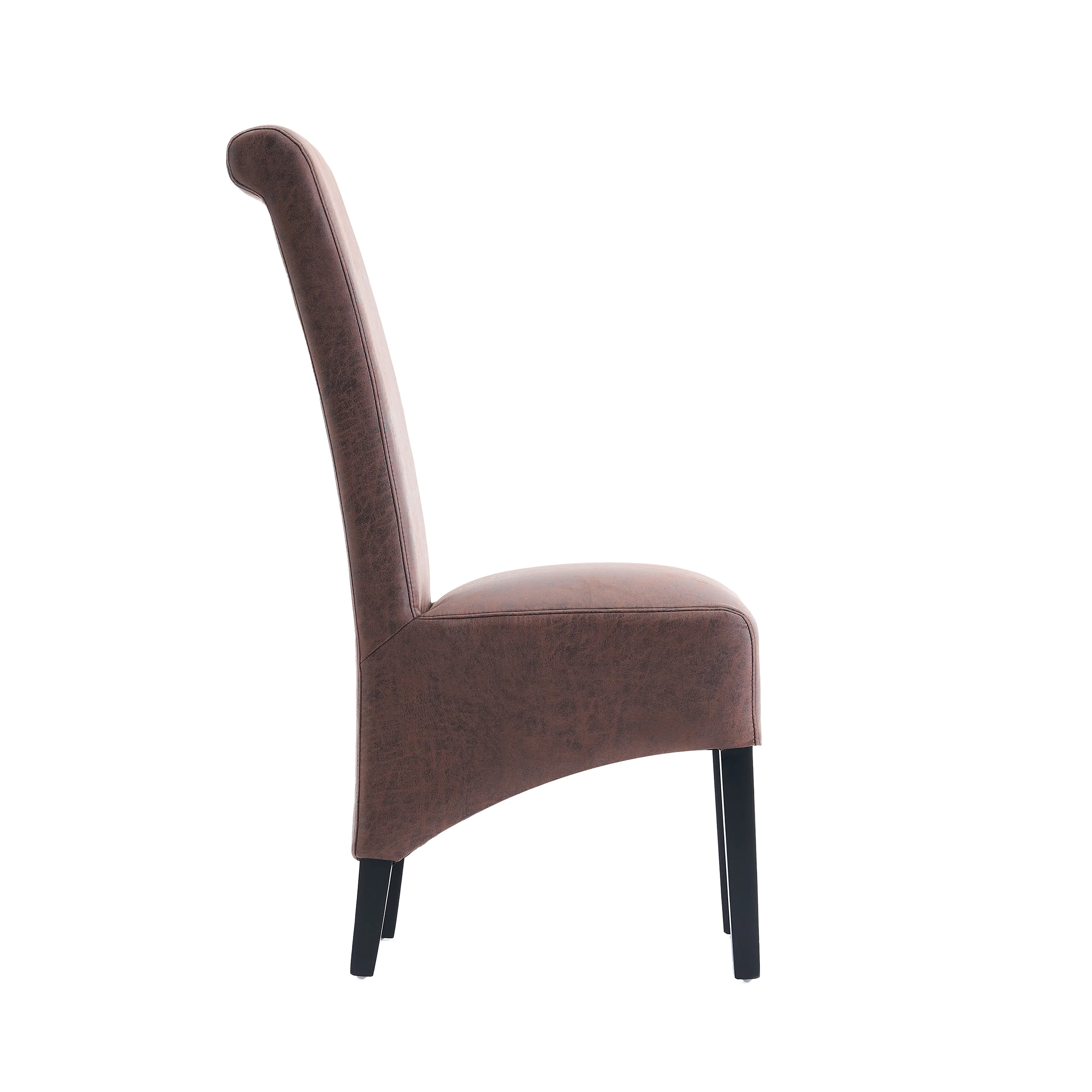 London Antique Faux Leather Dining Chair | Brown - Image 6