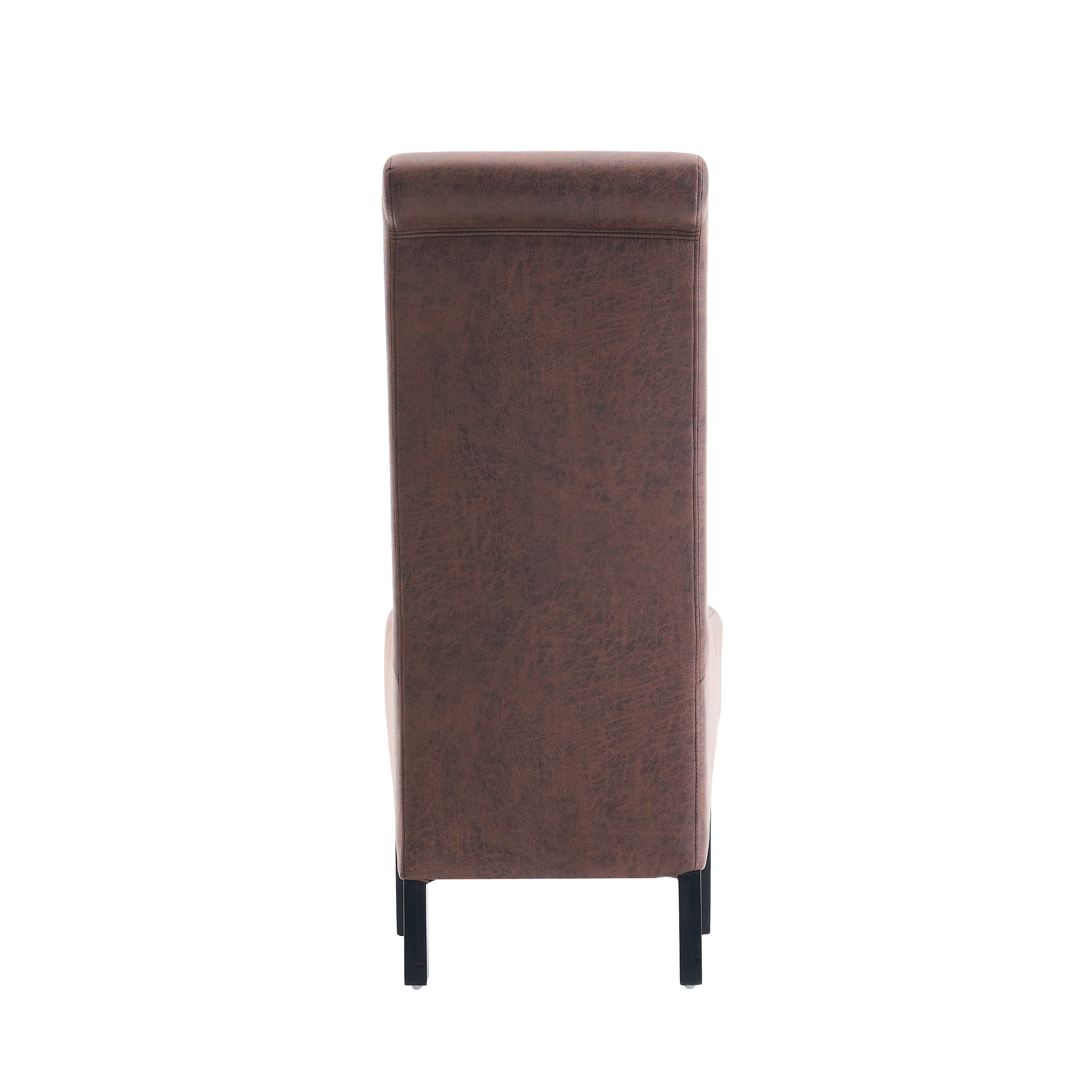 London Antique Faux Leather Dining Chair | Brown - Image 7