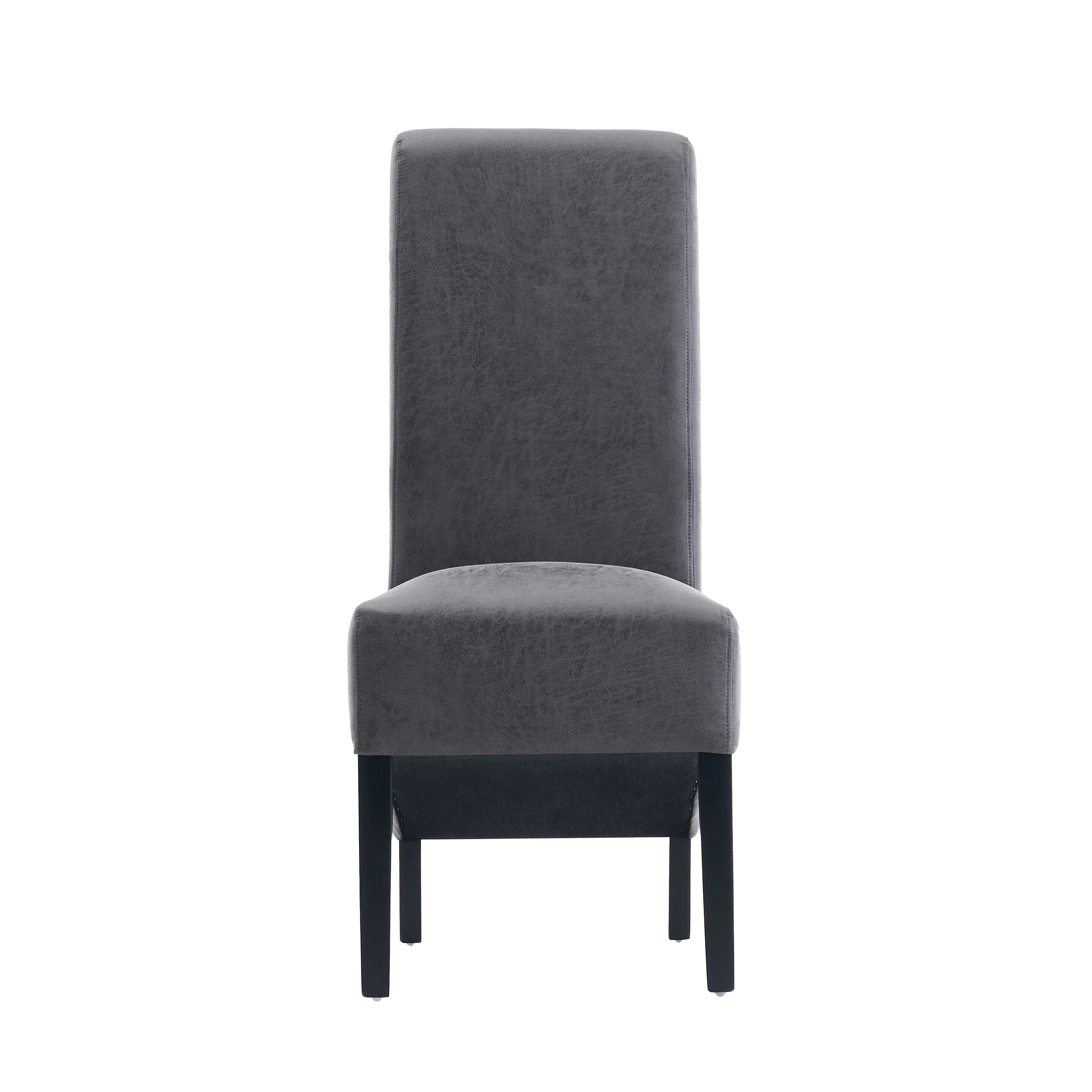 London Antique Faux Leather Dining Chair | Grey - Image 4