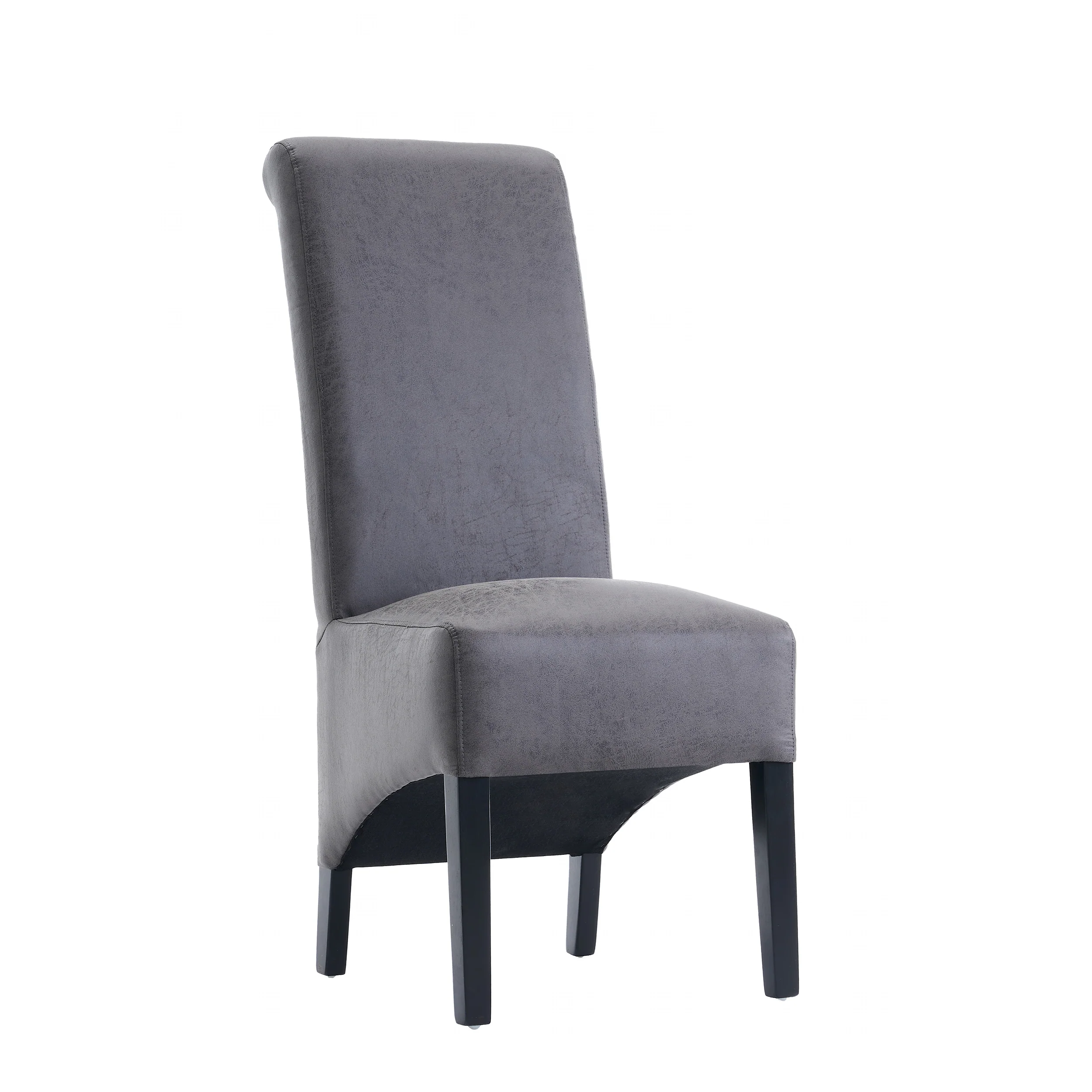 London Antique Faux Leather Dining Chair | Grey - Image 5