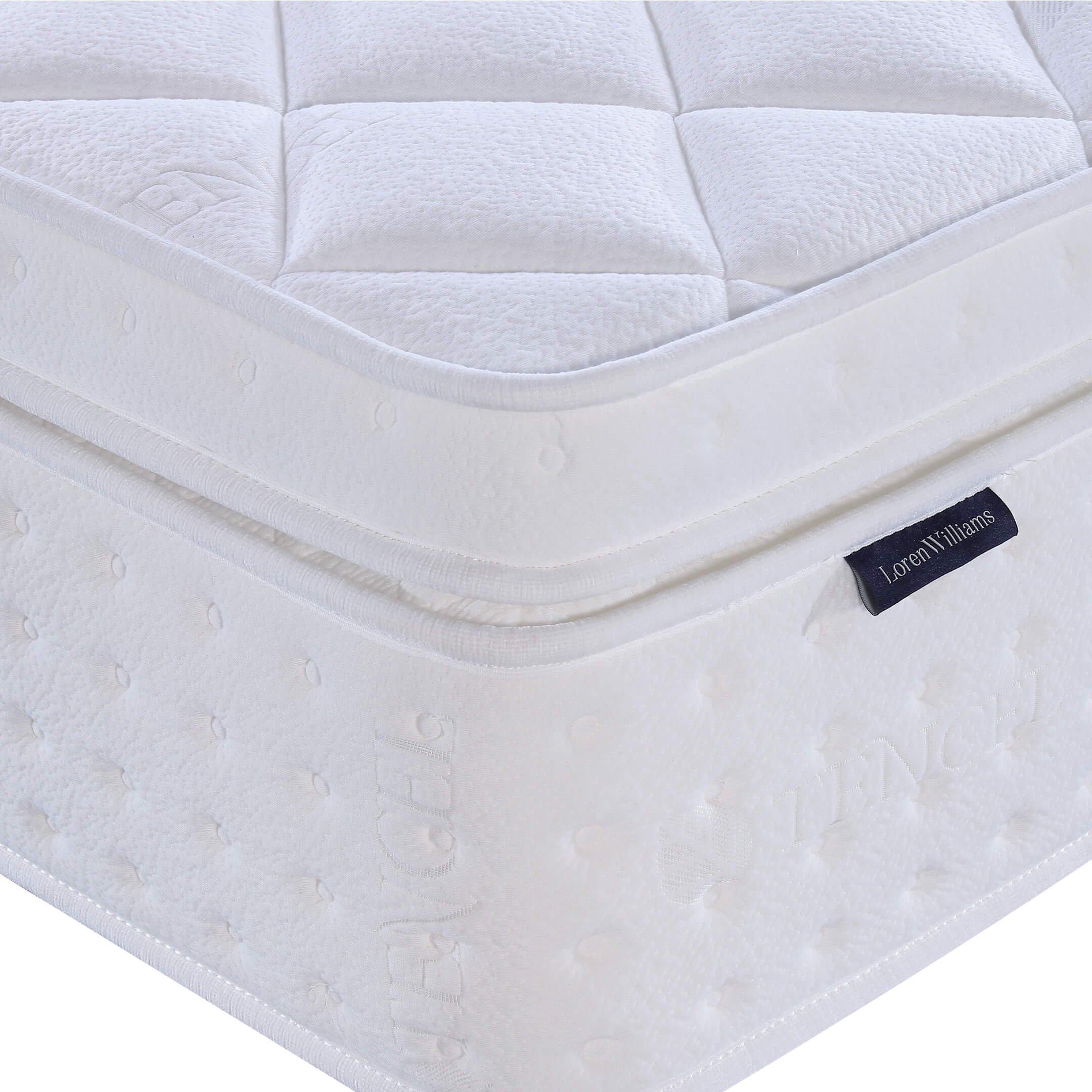 Loren Williams Tencel 2000 Pocket Spring Double 4ft 6' Mattress - Image 2