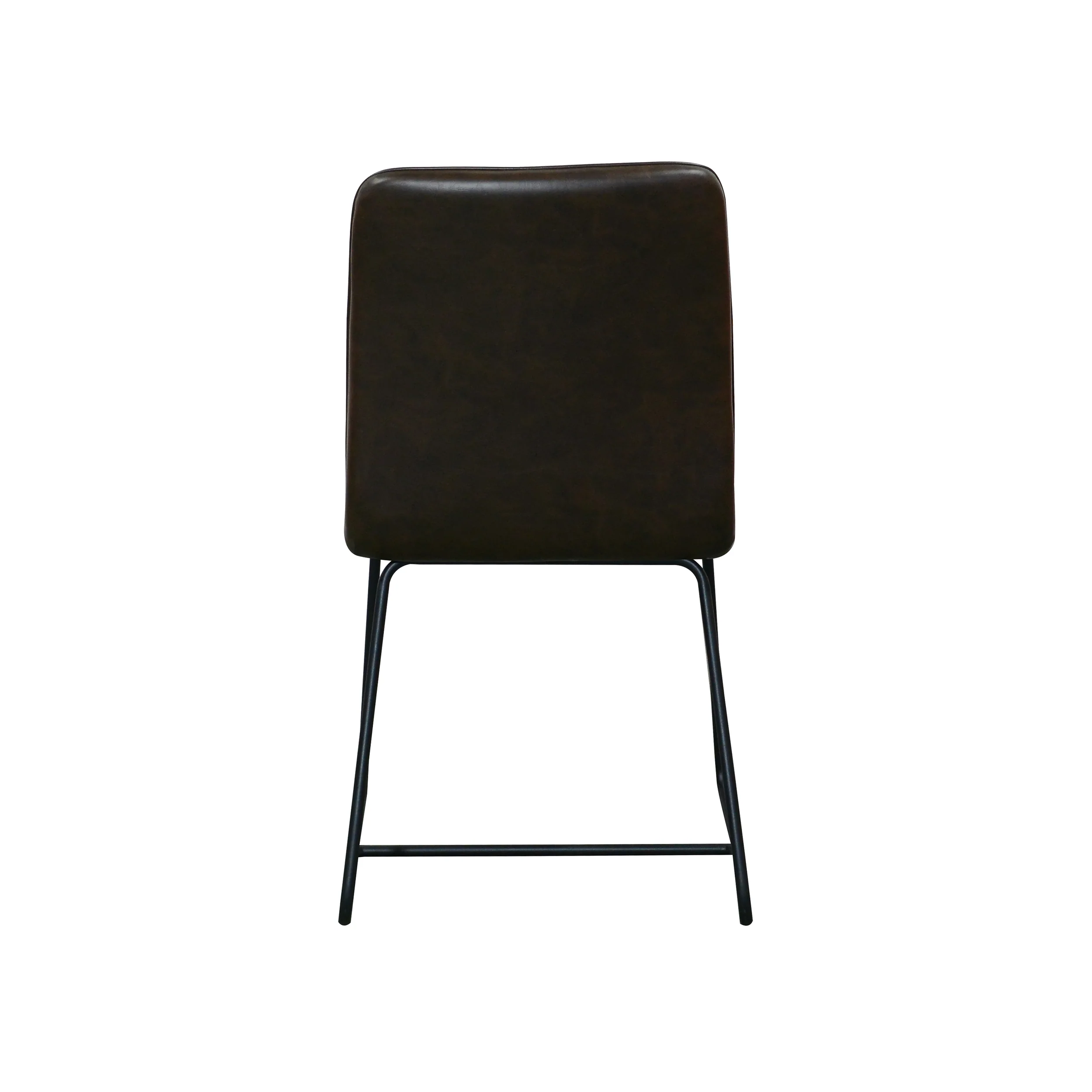 Louis Faux Leather Dining Chair | Dark Brown - Image 5