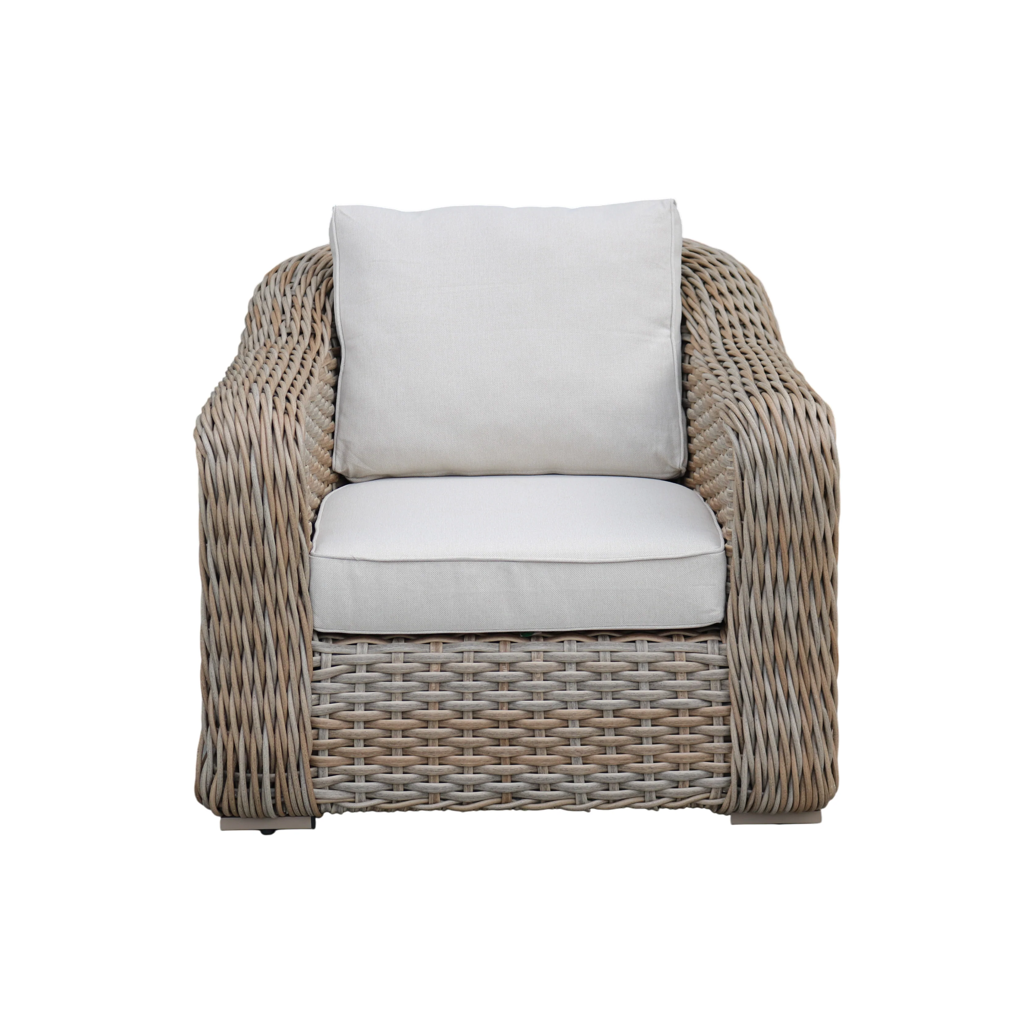Miami Garden Grande Corner Sofa Dining Set with Rising Table, Armchairs and Stools - Image 11