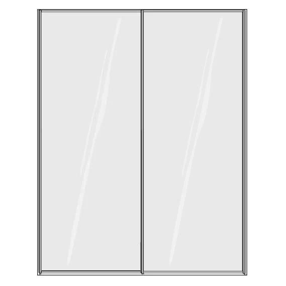Miami Plus Wiemann 2 Door Sliding Wardrobe With Glass Door 200cm - Image 10