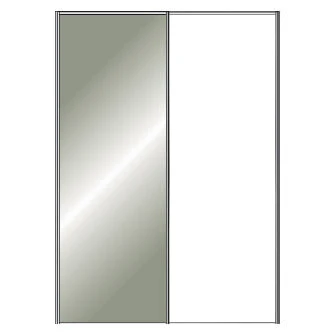 Miami Plus Wiemann 2 Door Sliding Wardrobe With Glass Door 200cm - Image 8